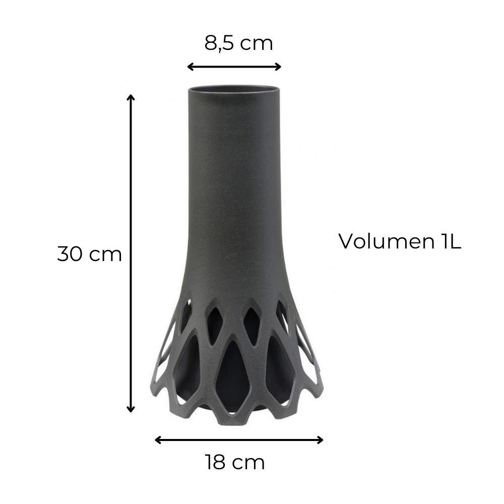 GarPet Bodenvase Grabvase Roseta mit Sockel Gewicht Friedhof Vase Grabschmu günstig online kaufen