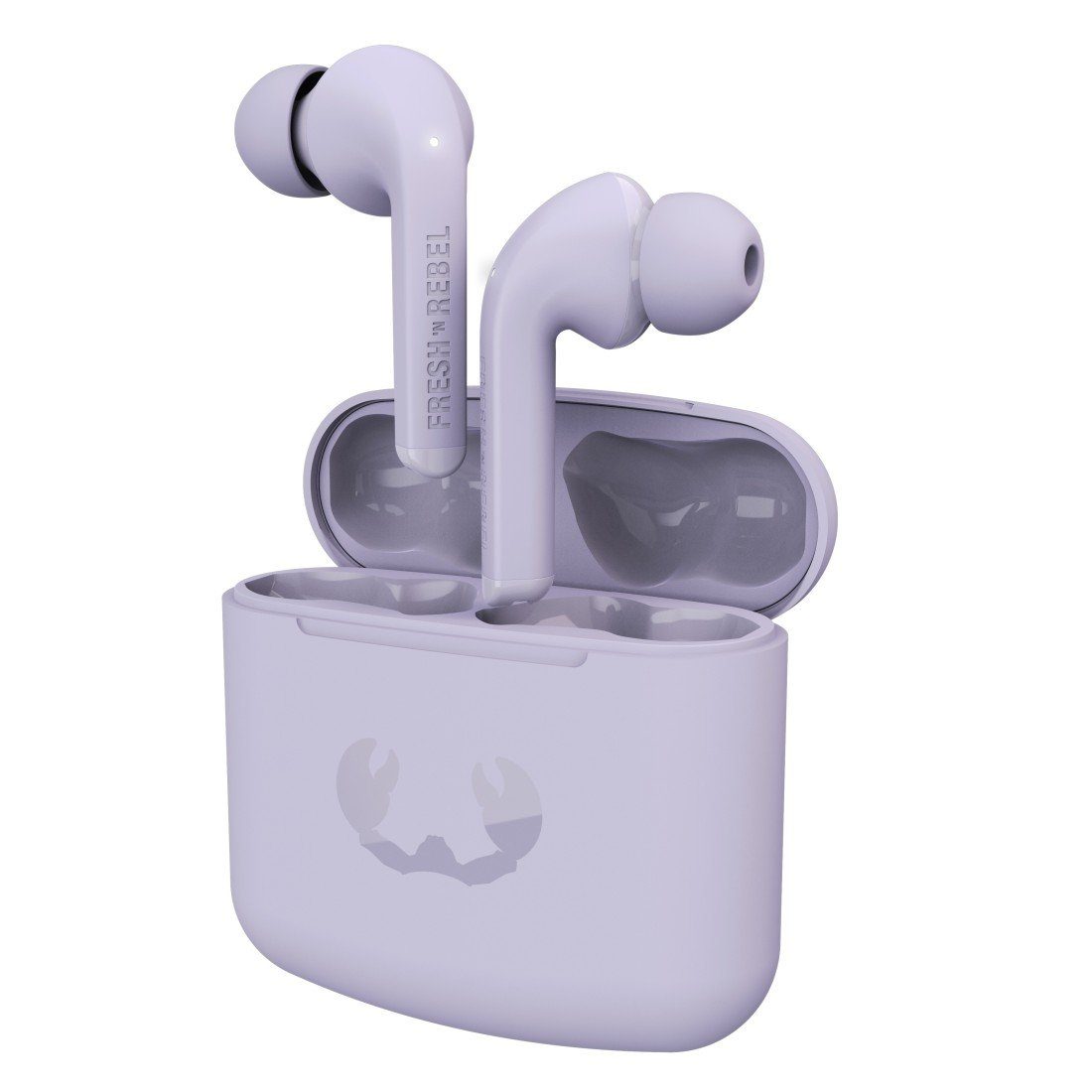 True In-Ear-Kopfhörer TWS TIP Assistant, Lilac 1 (LED Fresh´n Dreamy Google Wireless, Siri) wireless Rebel Ladestandsanzeige, TWINS