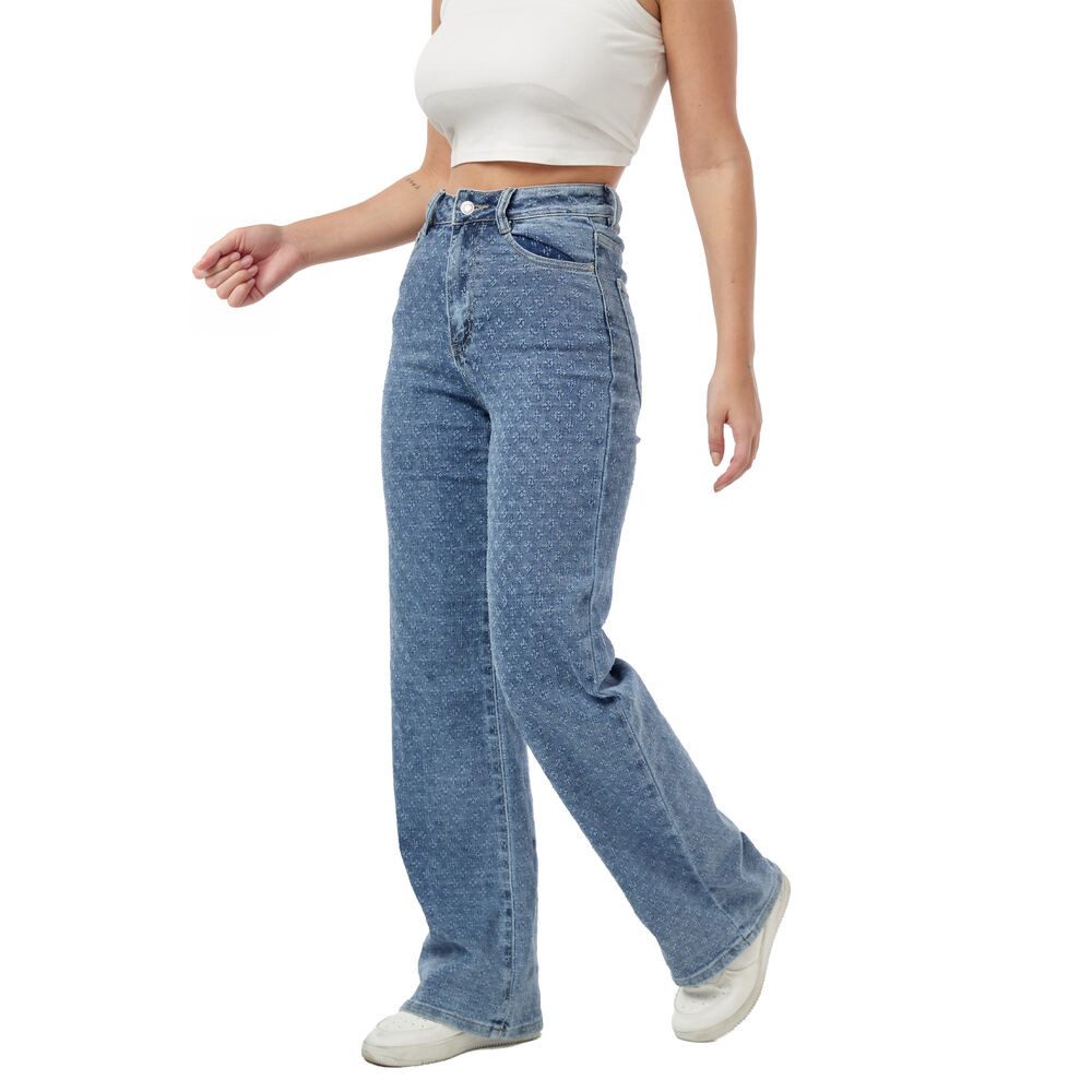 Ital-Design Weite Jeans Damenweite Jeans mit hohem Bund für stilvolle Freiz günstig online kaufen
