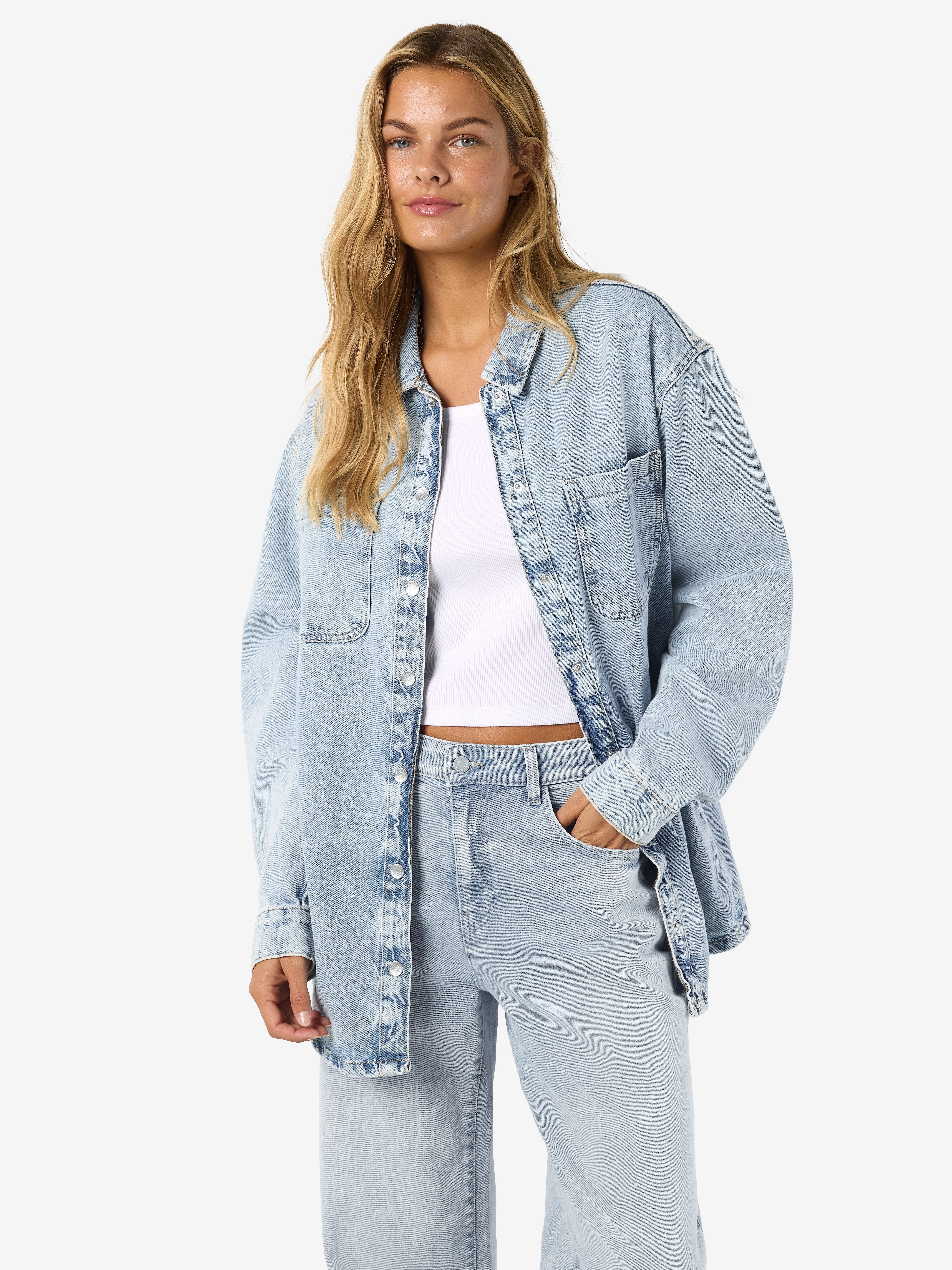Noisy may Jeansbluse NMALVA L/S DENIM SHACKET AZ352LB NOOS günstig online kaufen