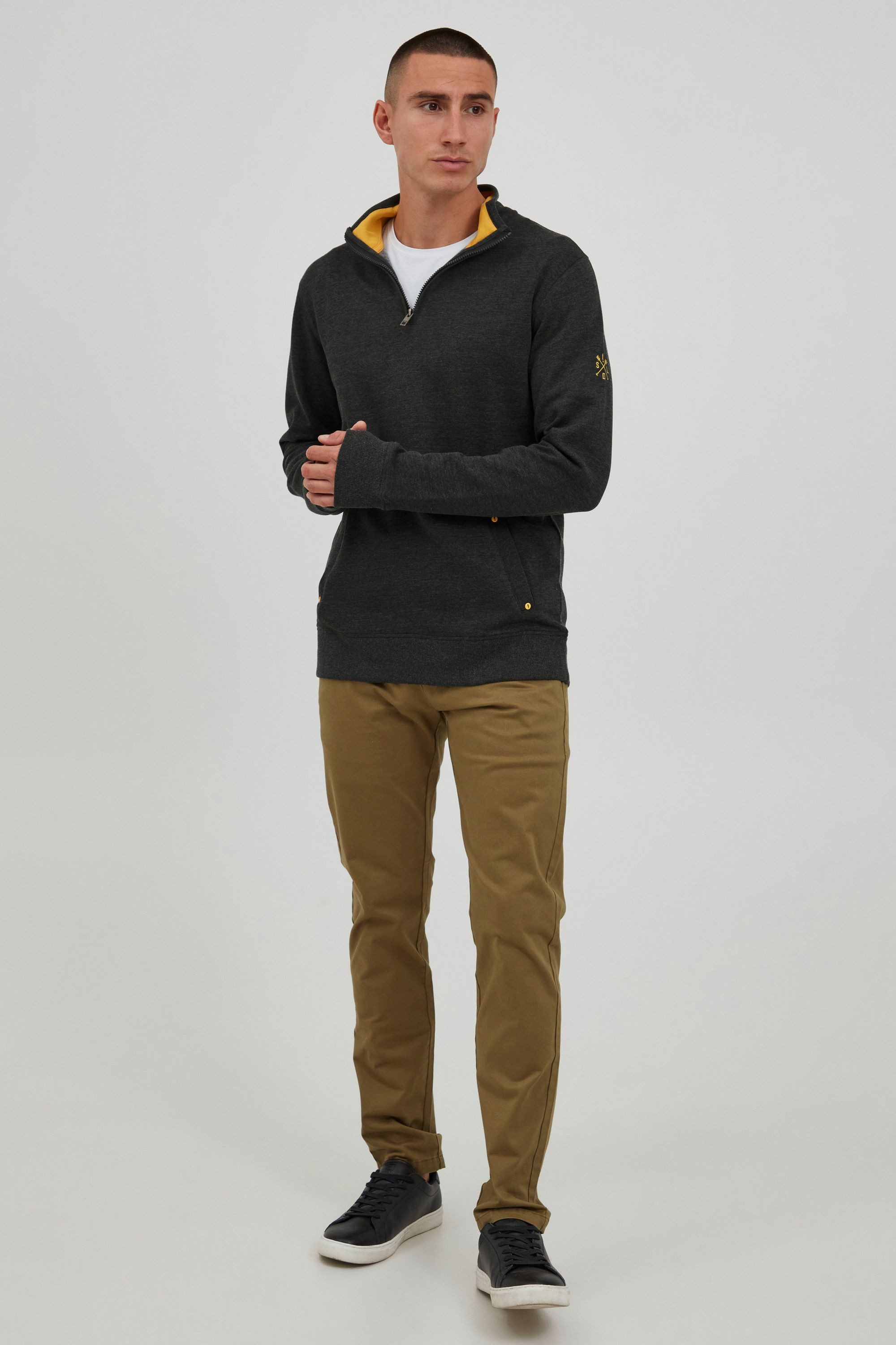 !Solid Sweatshirt SDKaran Moderner Sweater mit Troyer-Kragen günstig online kaufen