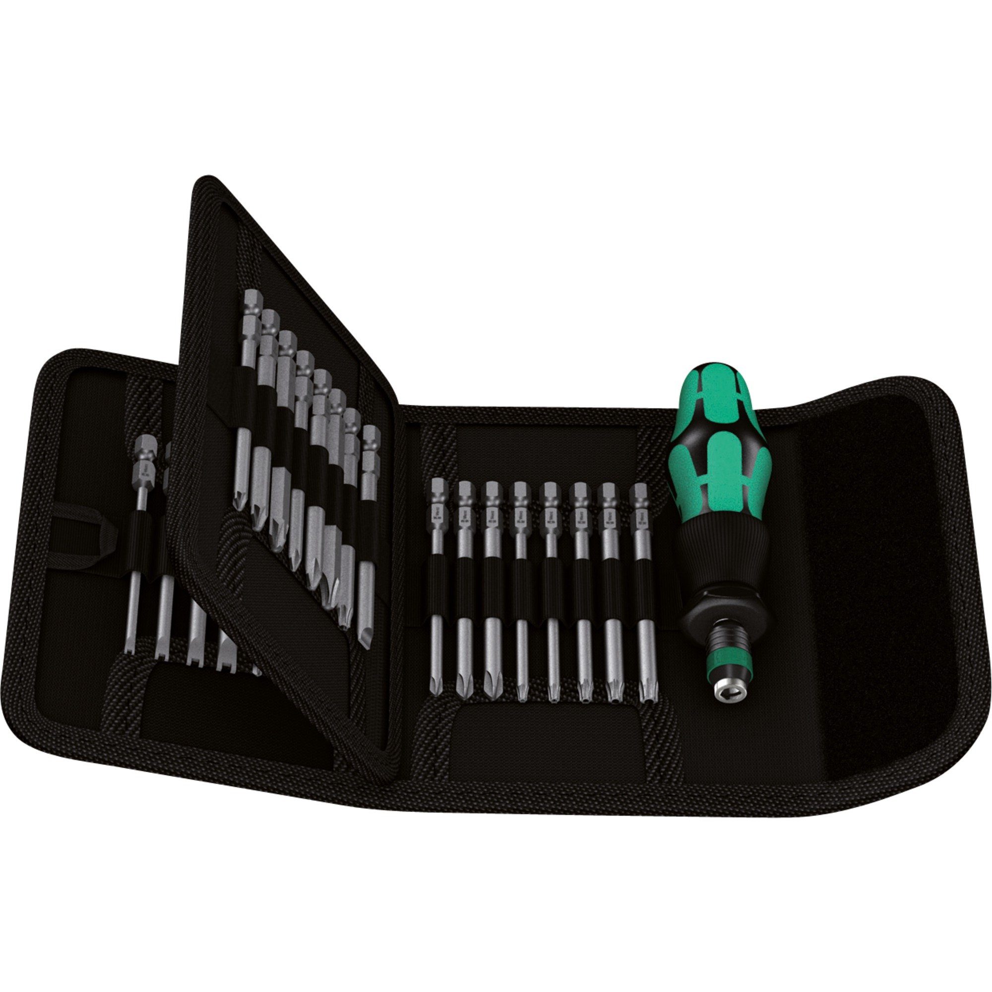 Werkzeugset Wera Kraftform Kompakt 62, 1/4", Bit-Satz, (inkl.