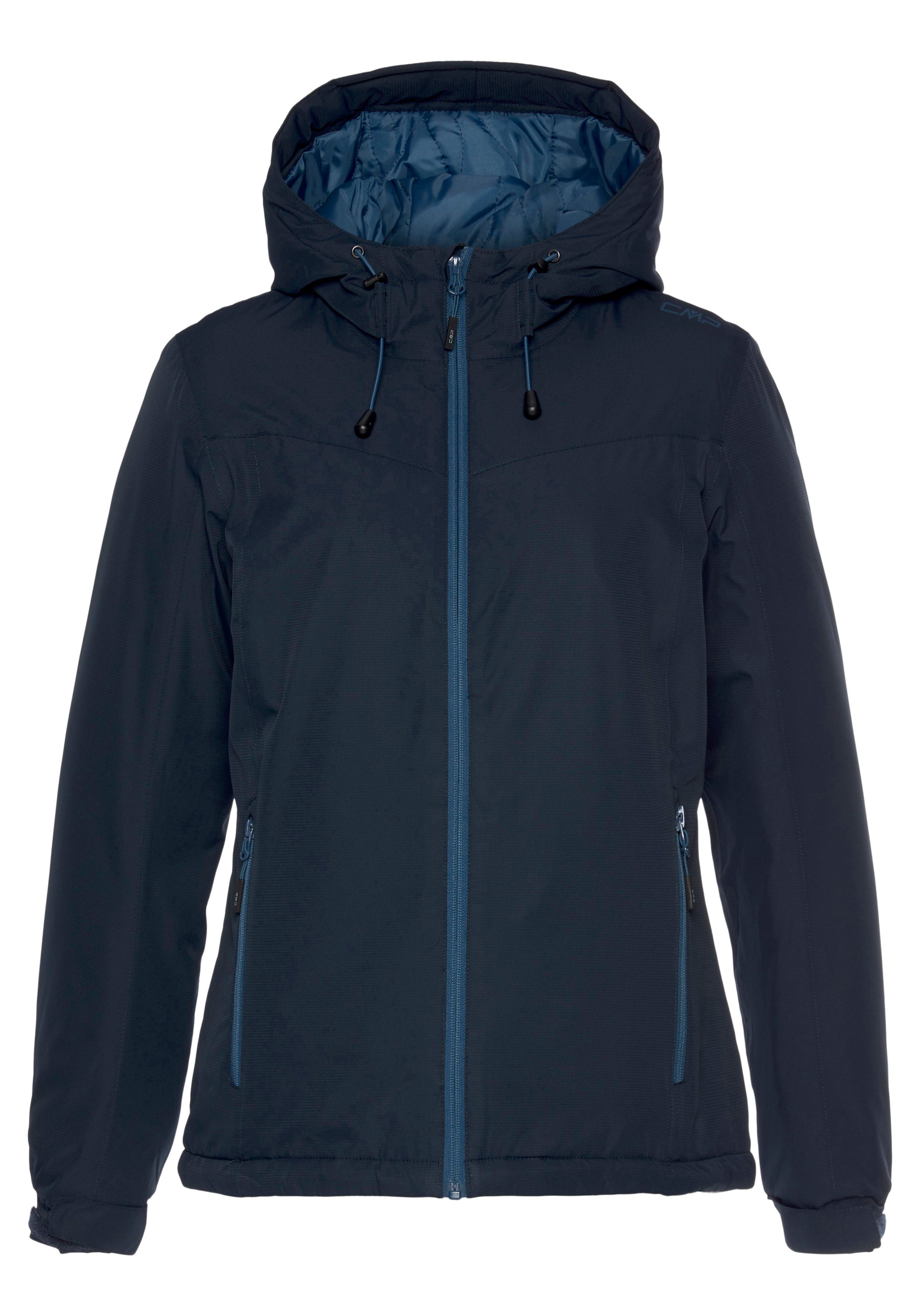 CMP Funktionsjacke WOMAN JACKET FIX HOOD Winddicht & Wasserabweisend & Atmungsaktiv