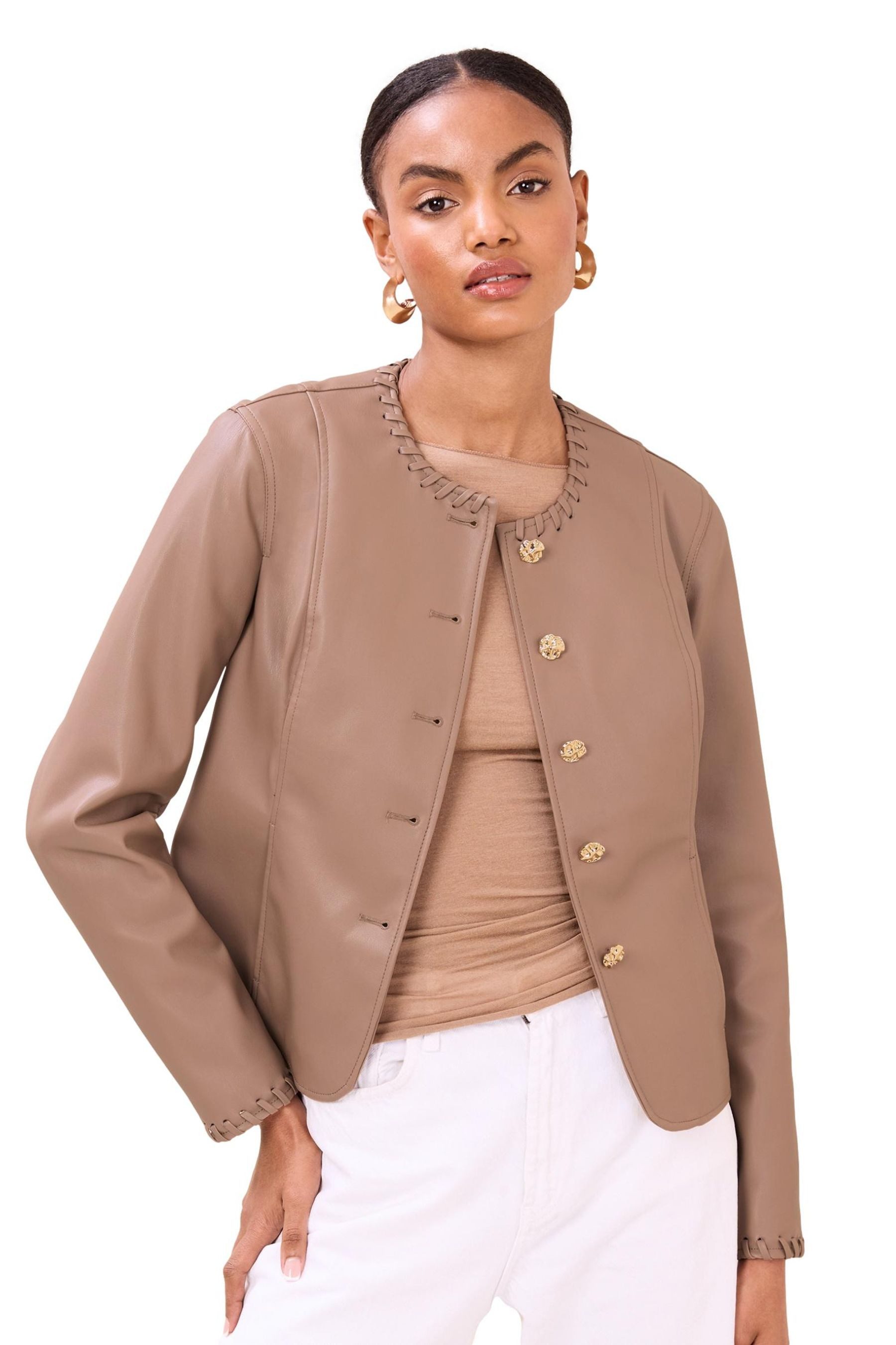 Faux Leather Neutral