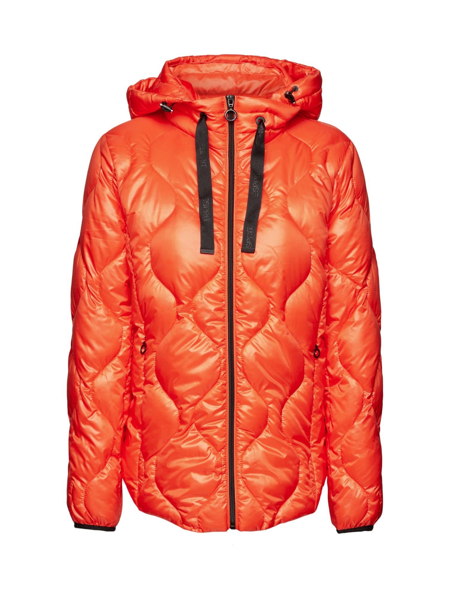 Esprit Steppjacke Gesteppte Puffer Jacket mit Kapuze ORANGE RED