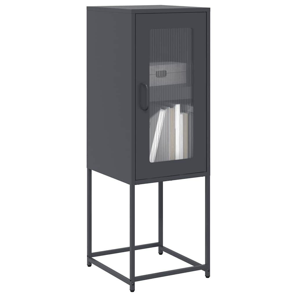 vidaXL Sideboard Sideboard Anthrazit 36x39x107 cm Kaltgewalzter Stahl (1 St)