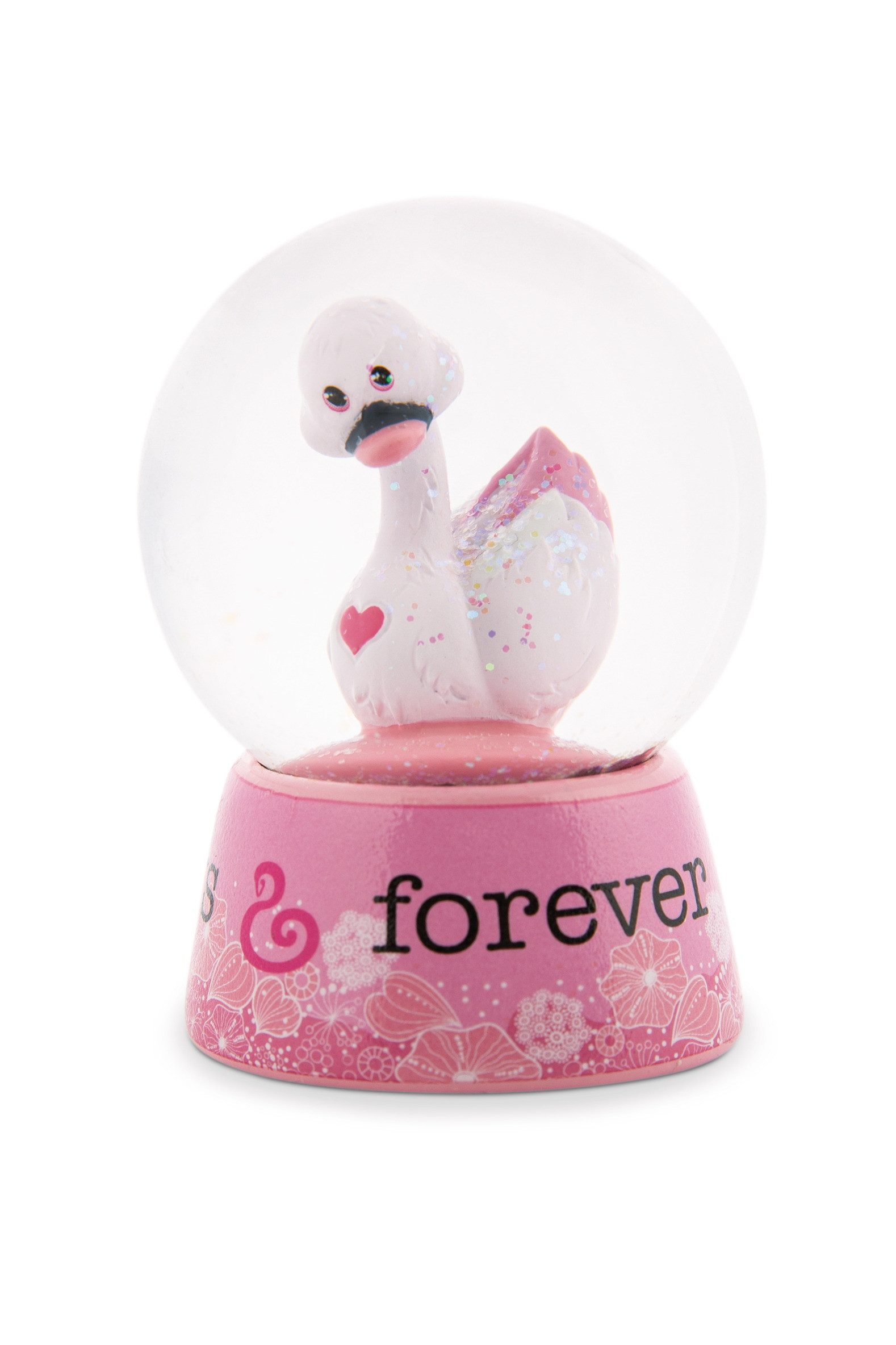 Nici Schneekugel 48282 - Schwan weiß, 6,5 cm (1 St)