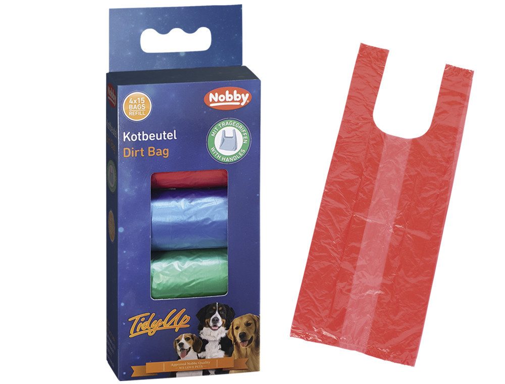 Nobby Hundehandtuch Nobby TidyUp Kotbeutel mit Tragegriff 4 Rollen á