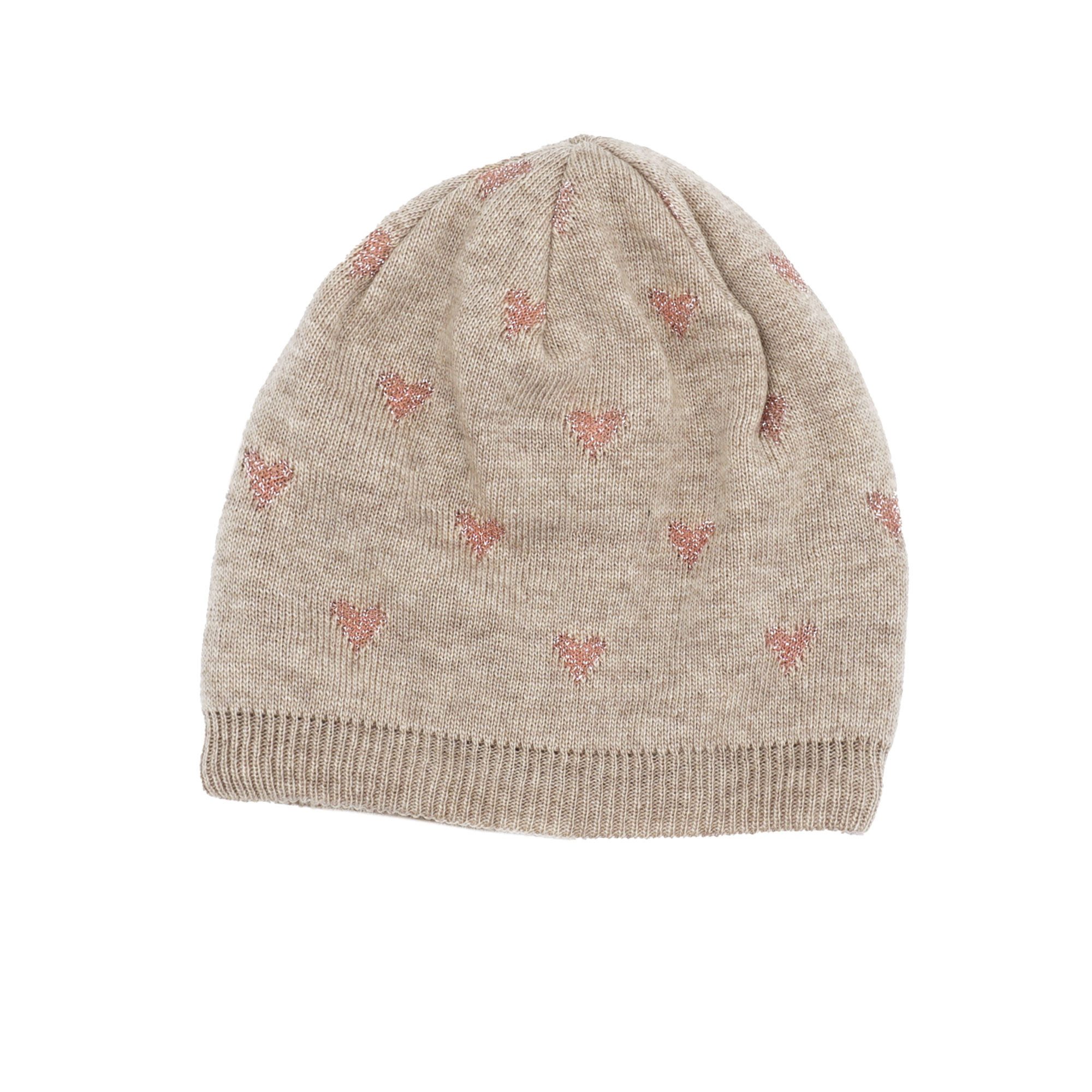 MAXIMO Beanie Wollanteil, Feinstrick, gefüttert, Glitzer Details