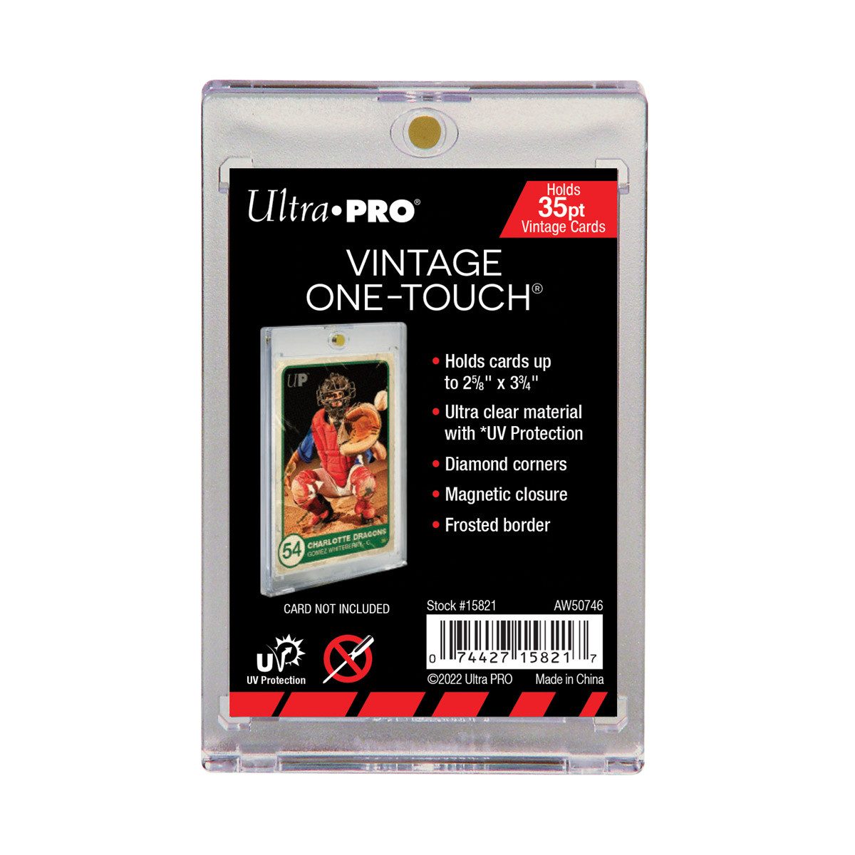 UltraPRO Sammelkarte 35pt One-Touch Magnetic Card Holder UV for Vintage Cards