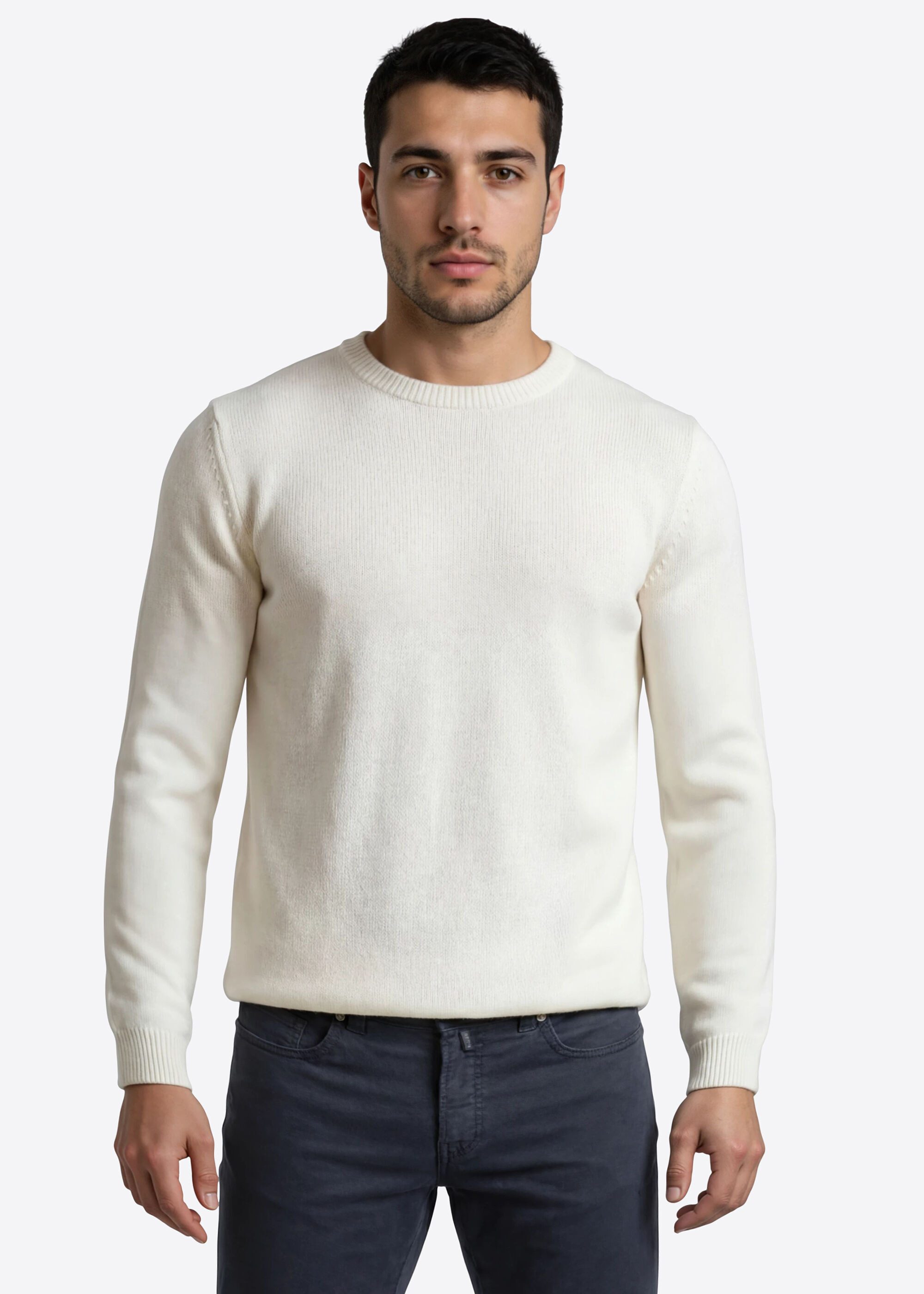 Pierre Cardin Strickpullover mit Rundhalsausschnitt