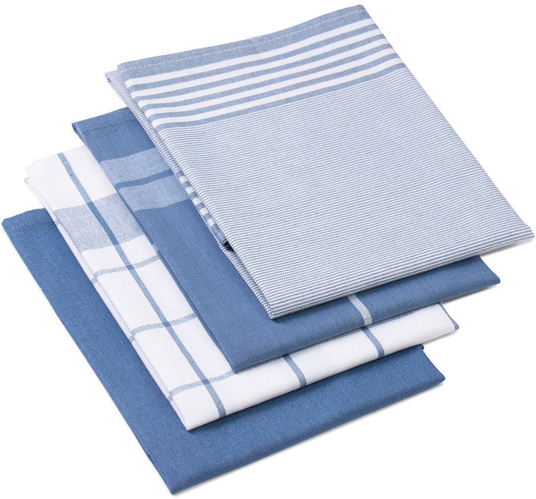 Gözze Geschirrtuch Geschirrtücher, Des. 60057, (Set, 4-tlg), kariert, gestr günstig online kaufen