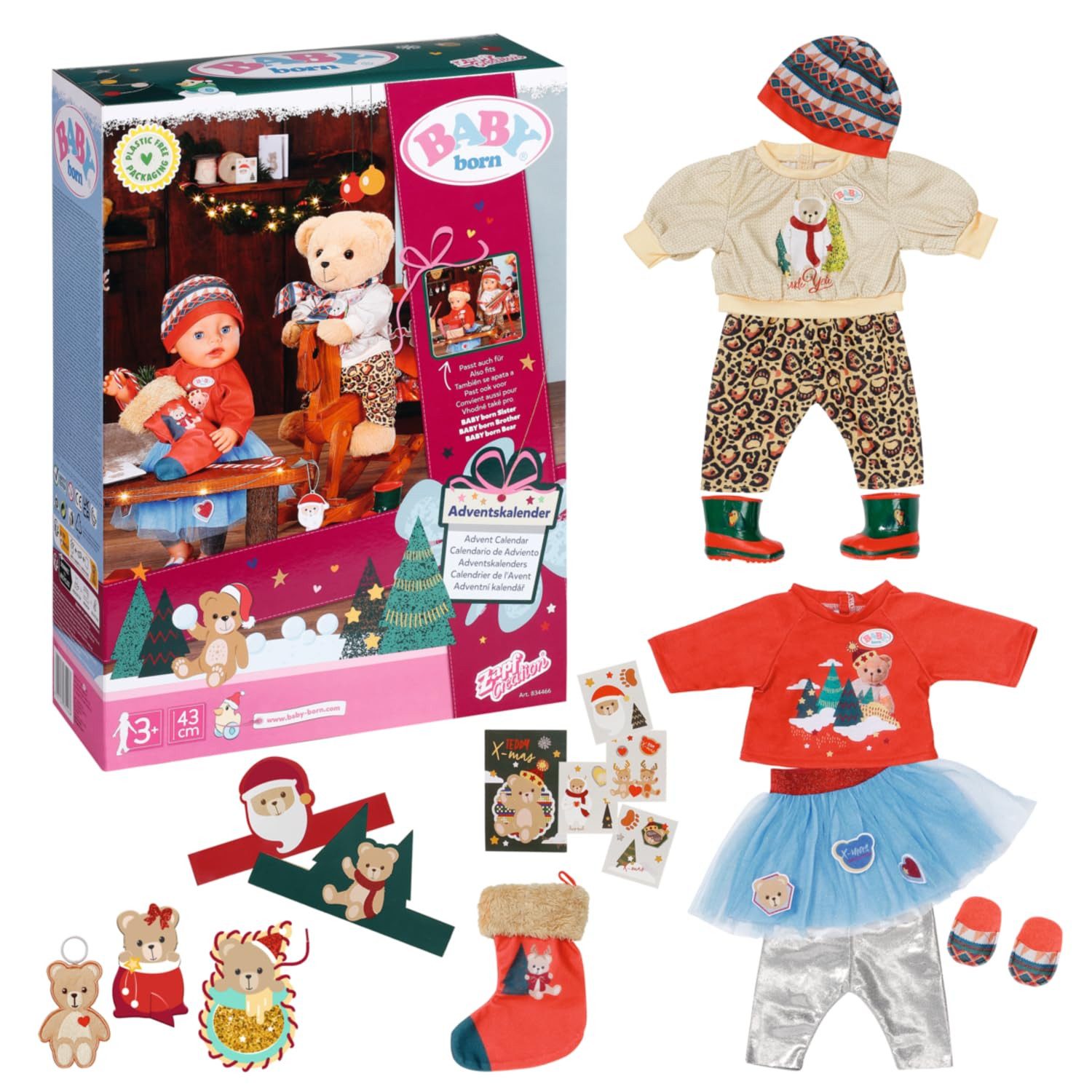 Baby Born Babypuppe BABY born Adventskalender, Puppenzubehör aus BABY born