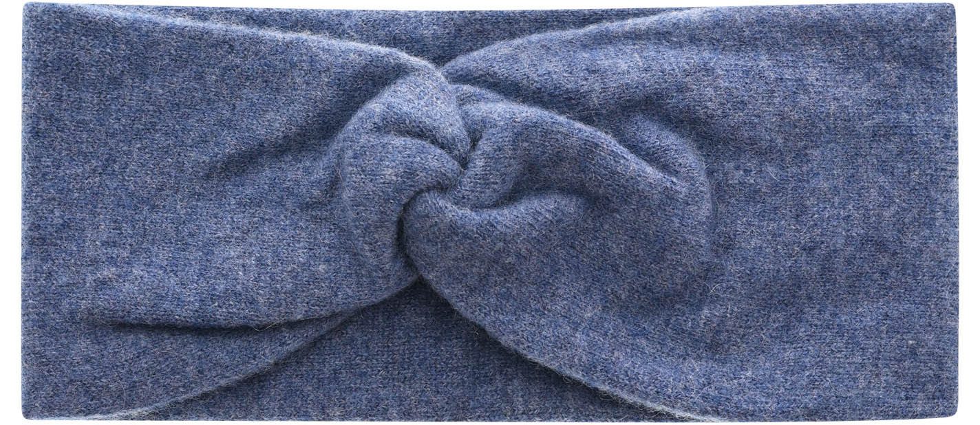 Zwillingsherz Stirnband "Classic" Knoten vorn, Cashmere, Feinstrick