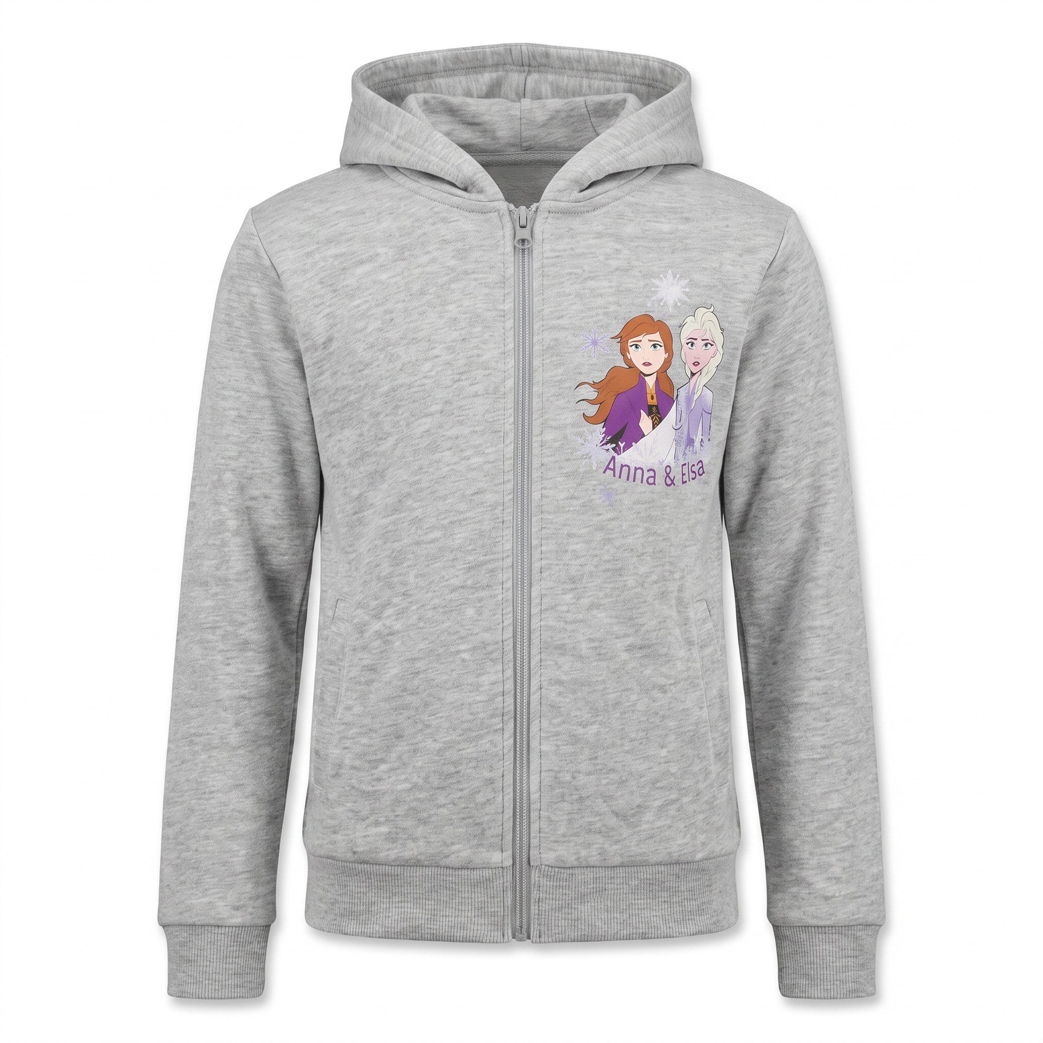 Disney Kapuzenpullover Disney Die Eiskönigin Elsa Kinder Hoodie Kapuzen Jacke Gr. 110 bis 128