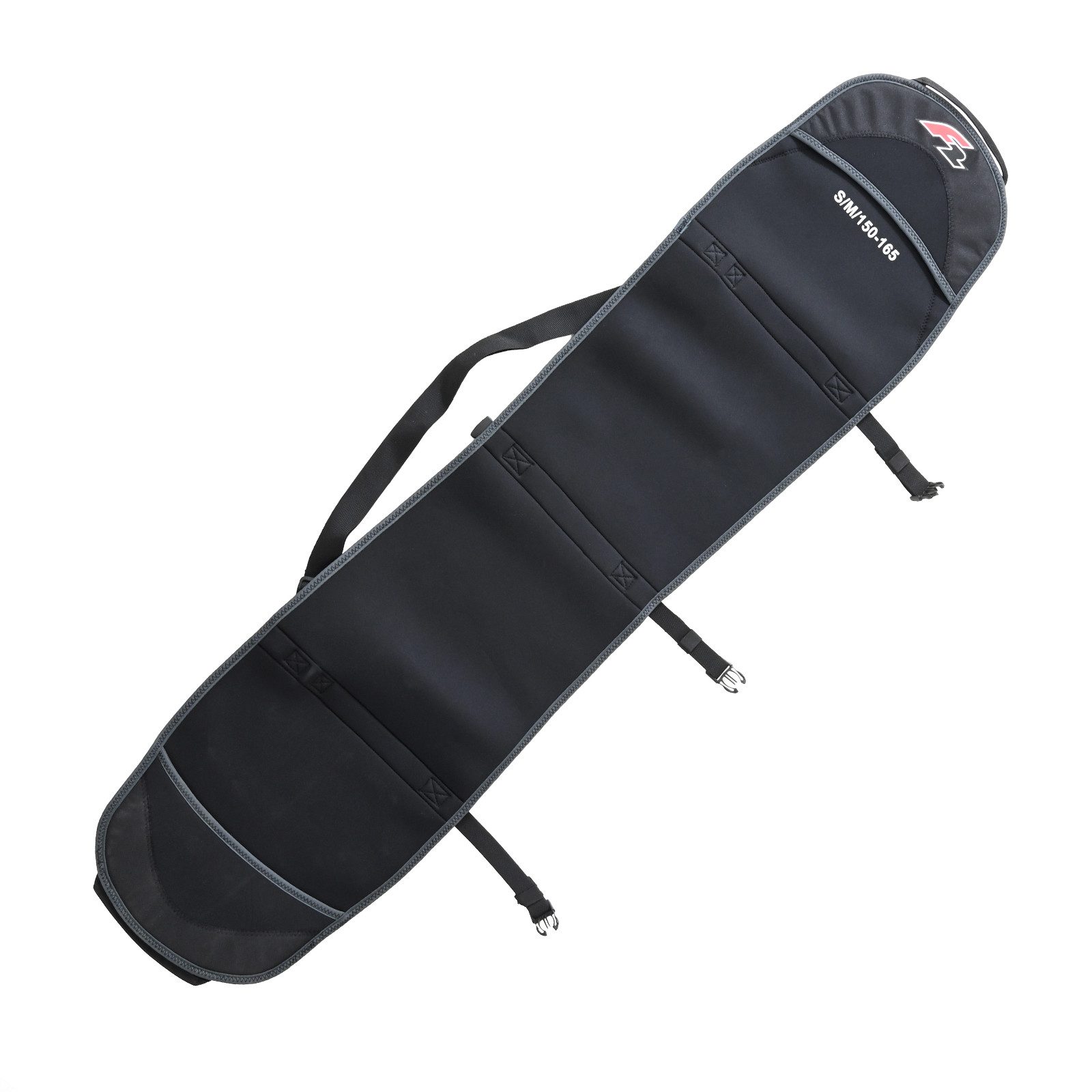 Board Bag F2 Snowboard Tasche Neopren Cover S/M Sondermodell 150-165cm Schwarz