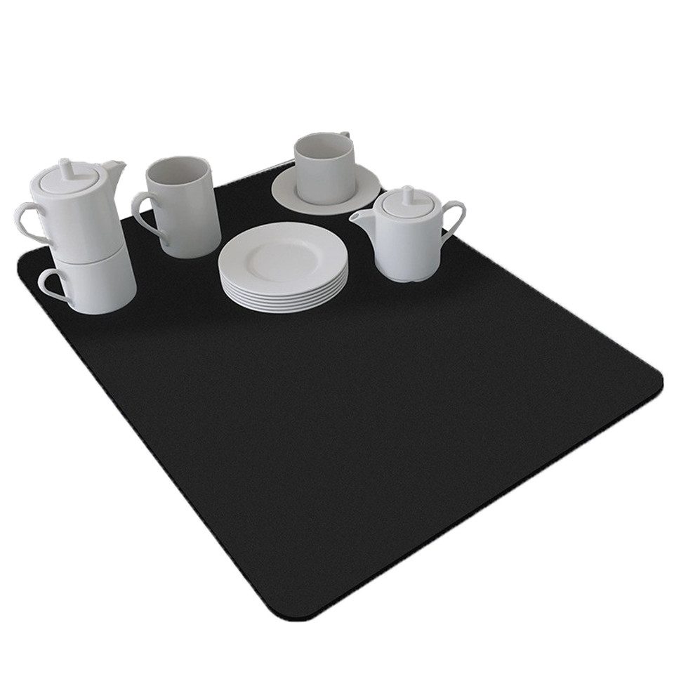 Agger Abtropfmatte Superabsorbierende Kaffeemaschinenmatte, Küchen-Absorptionsmatte, rutschfeste Tropfmatte, geeignet für Spüle, Kaffeemaschine, Badezimmer