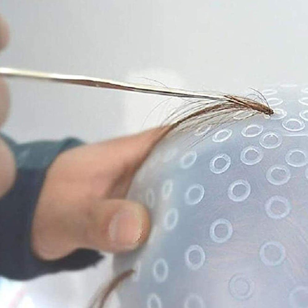 Kappe Haarstyling-Set Haar Wiederverwendbar Strähnchenhaube Highlight GelldG