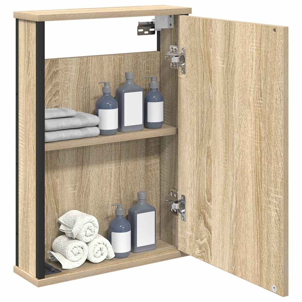 vidaXL Badezimmerspiegelschrank Spiegelschrank Sonoma-Eiche 42 x 12 x 60 cm günstig online kaufen
