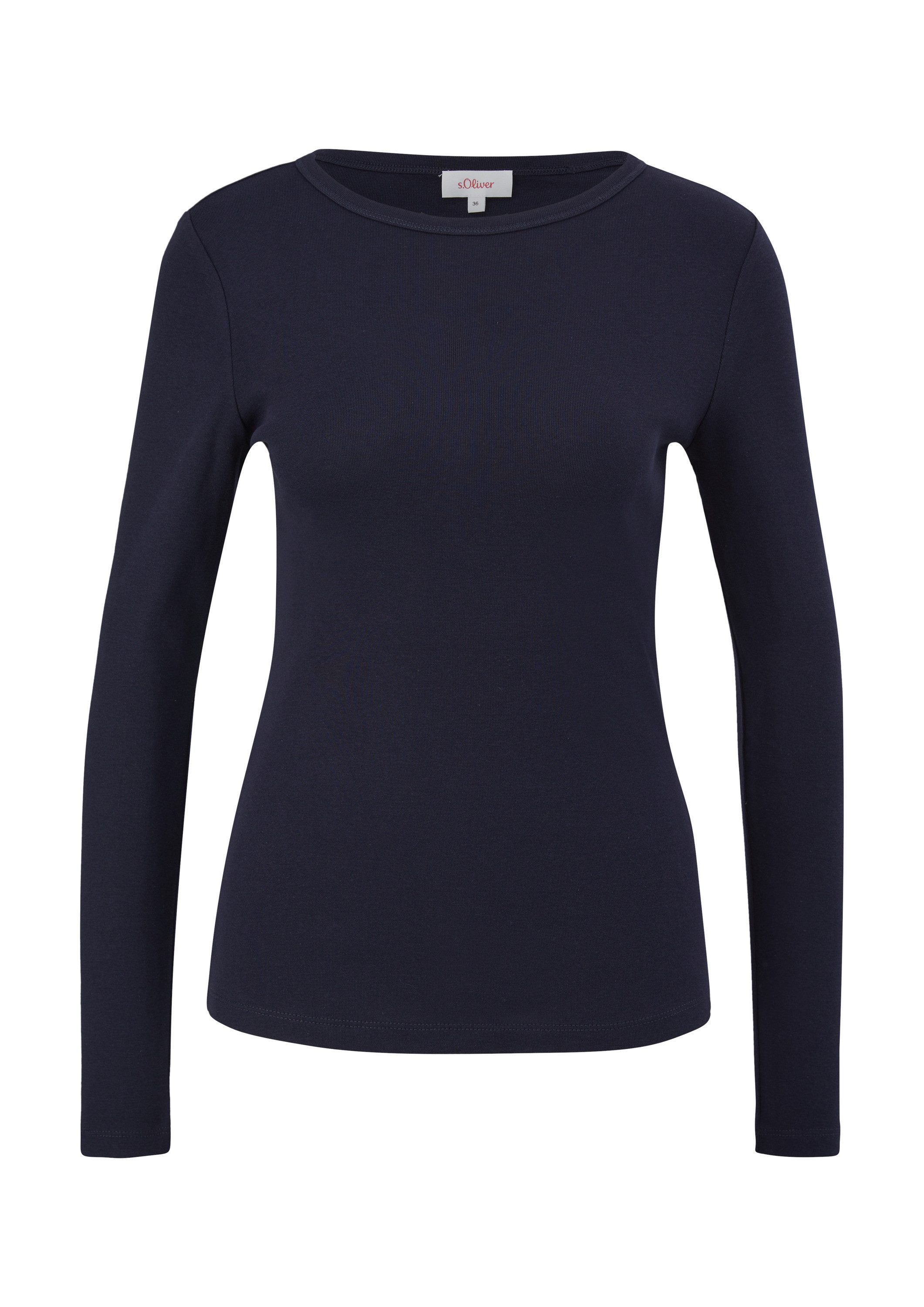 s.Oliver Langarmshirt T-Shirt Longsleeve im Slim Fit günstig online kaufen