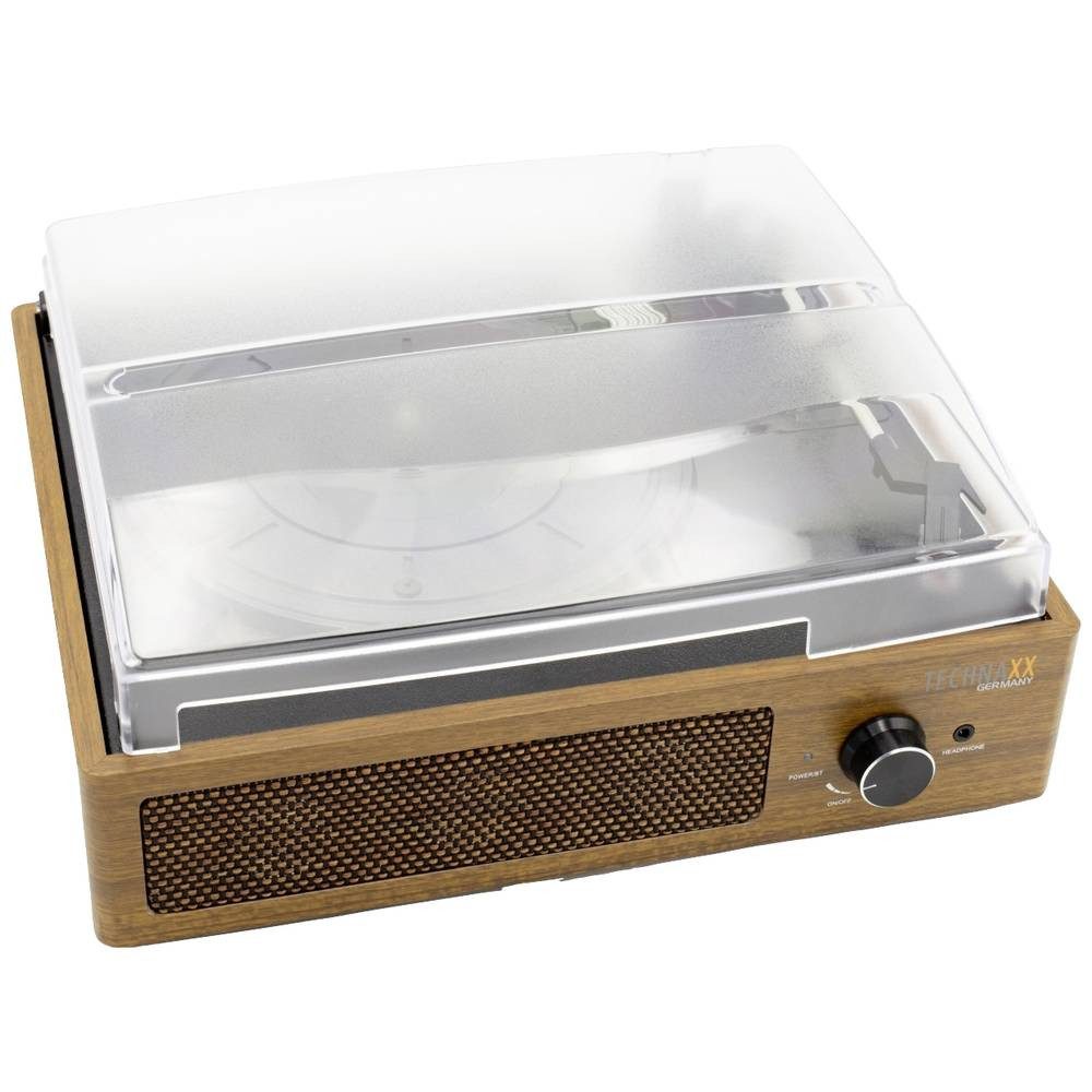 Technaxx Retro Plattenspieler mit Bluetooth® 5000 Plattenspieler (Bluetooth, eingebauter Lautsprecher, Retro-Design)