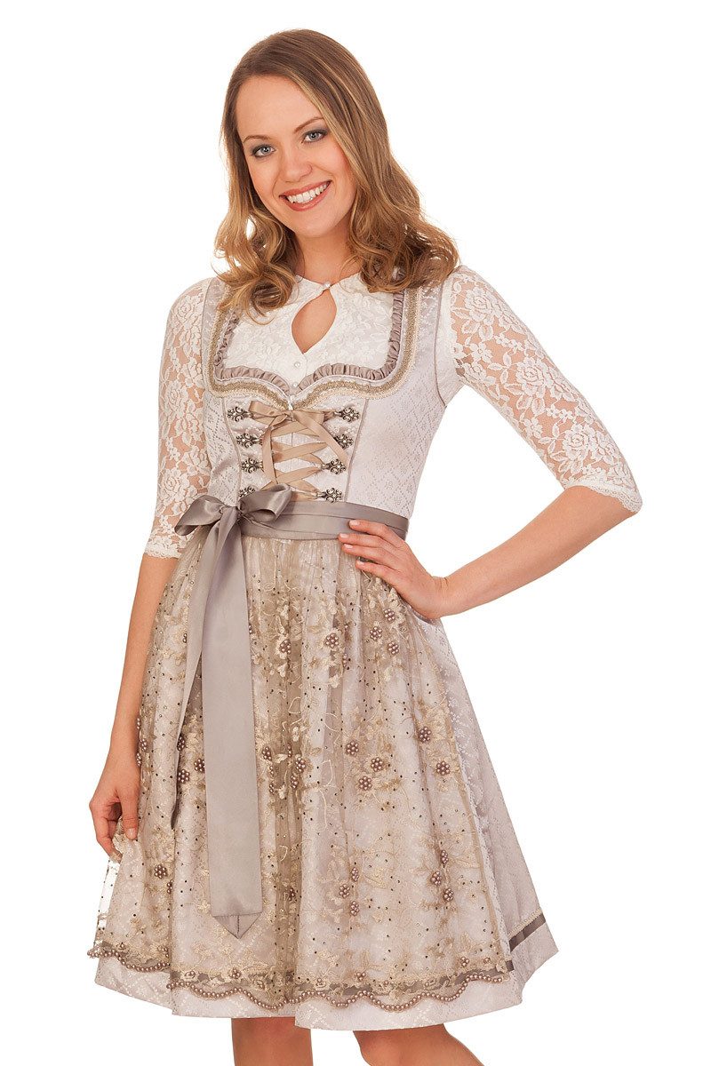 KRÜGER COLLECTION Dirndlbluse Dirndlbluse - PHILIPPA - ecru günstig online kaufen