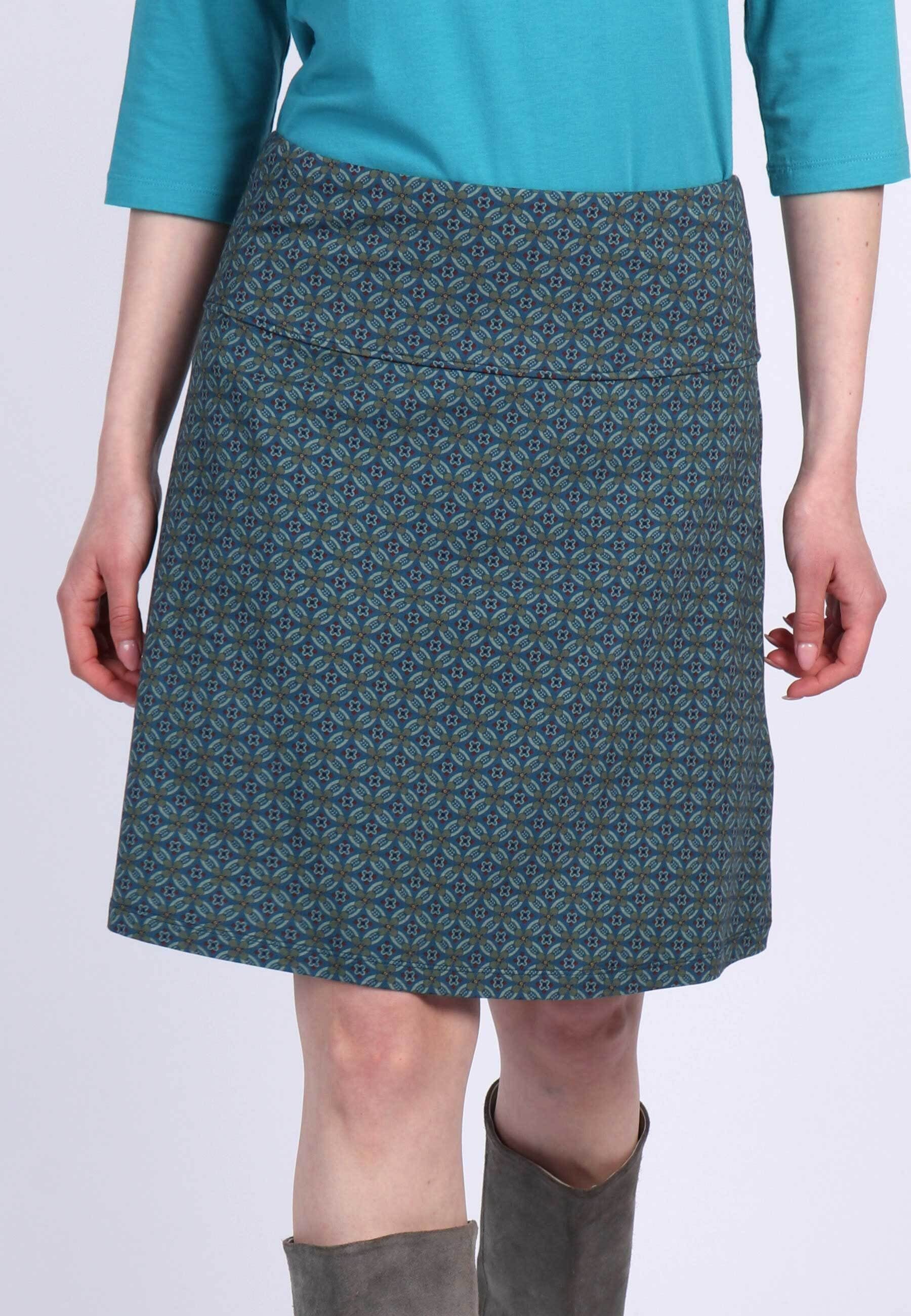 Lykka du Nord Strickrock Denise geo flower