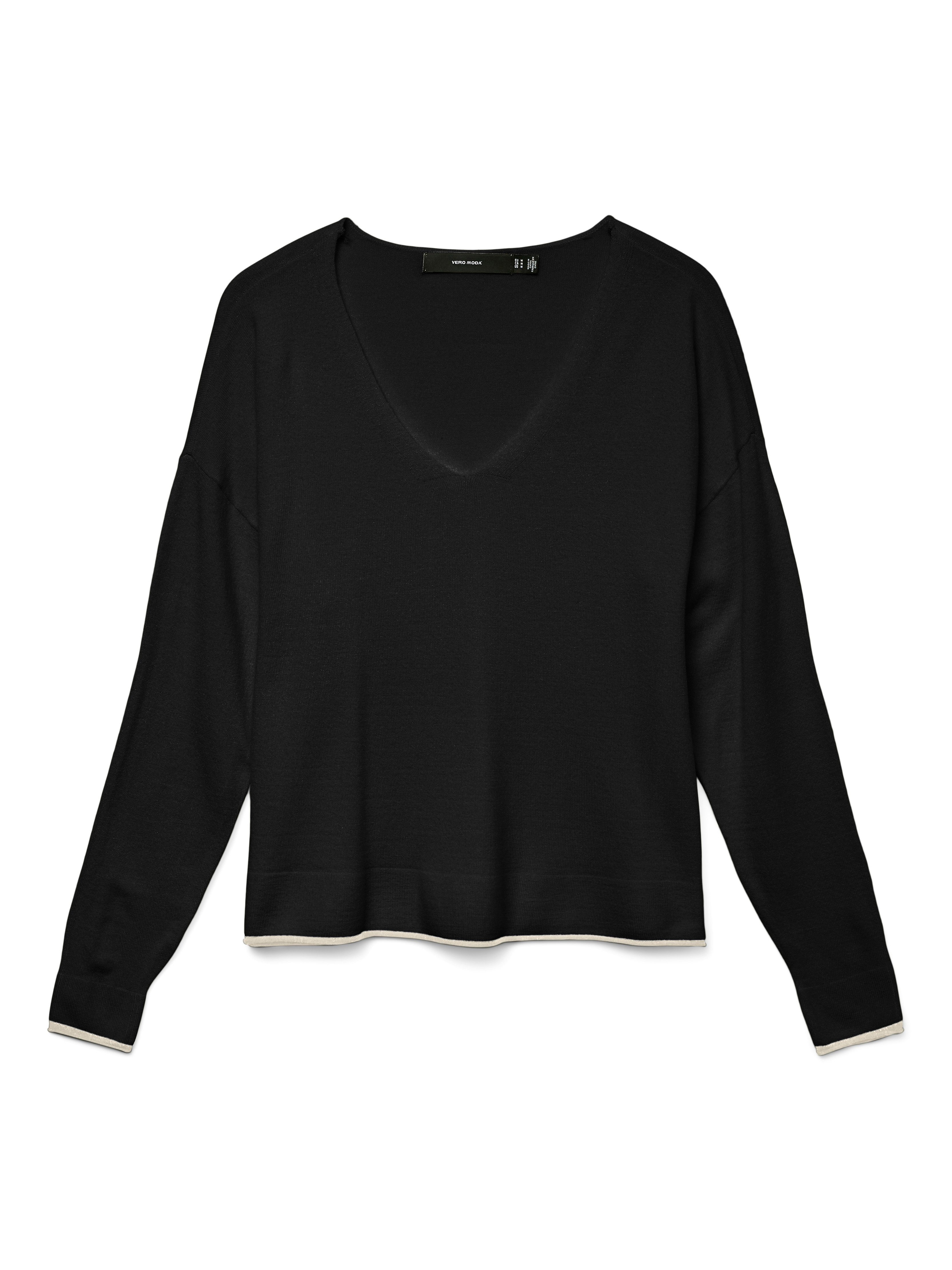 Vero Moda V-Ausschnitt-Pullover VMBREEZE LS V-NECK günstig online kaufen