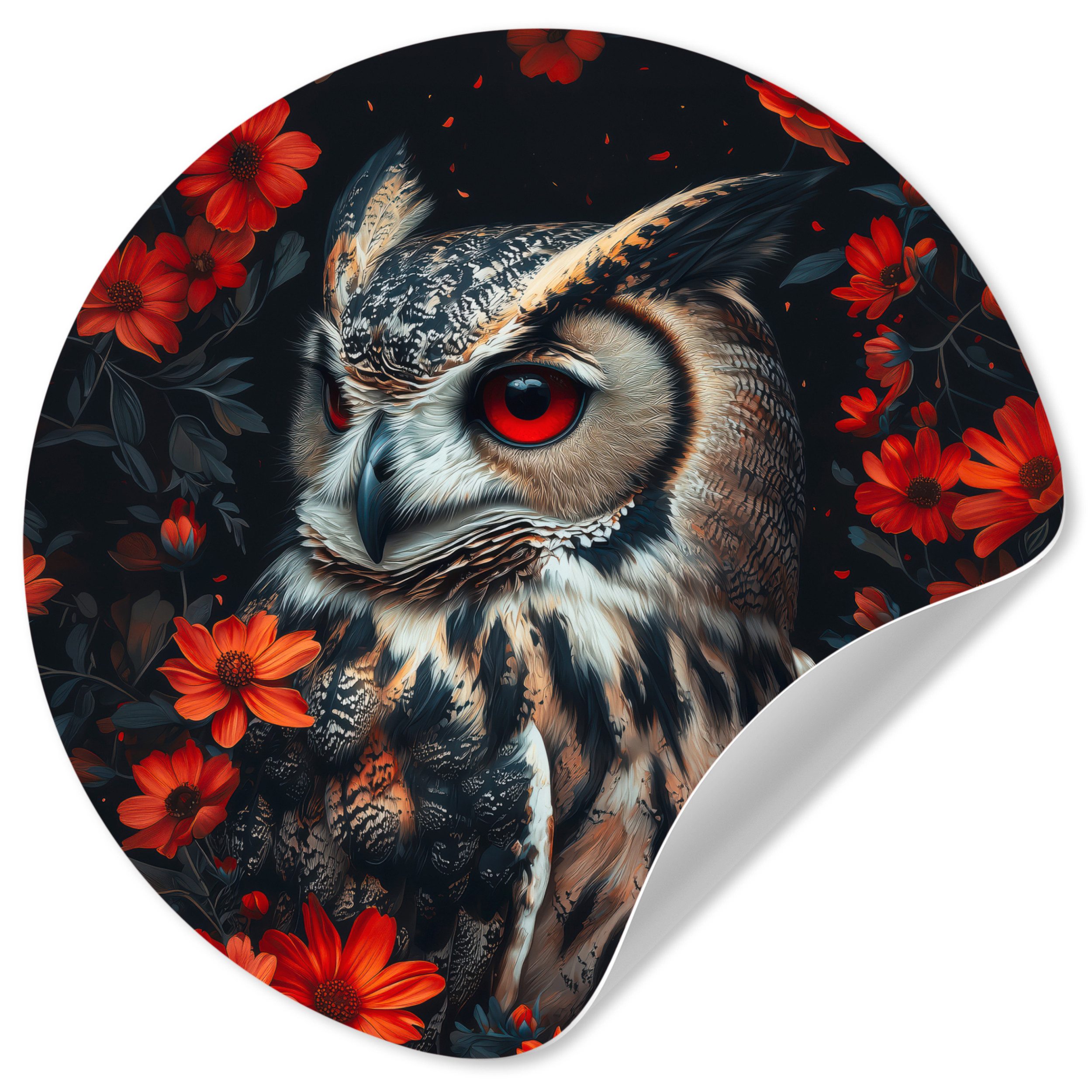 MuchoWow Wandsticker Eule - Waldtiere - günstig online kaufen