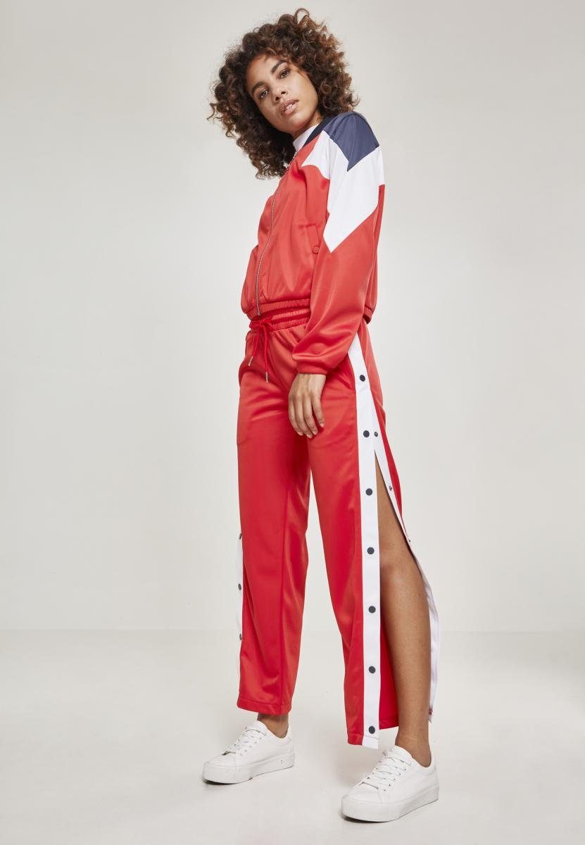 URBAN CLASSICS Outdoorjacke Damen Ladies 3-Tone Track Jacket (1-St), Das  dreifarbige Balken-Design sorgt für einen echten 90er Jahre Retro Look