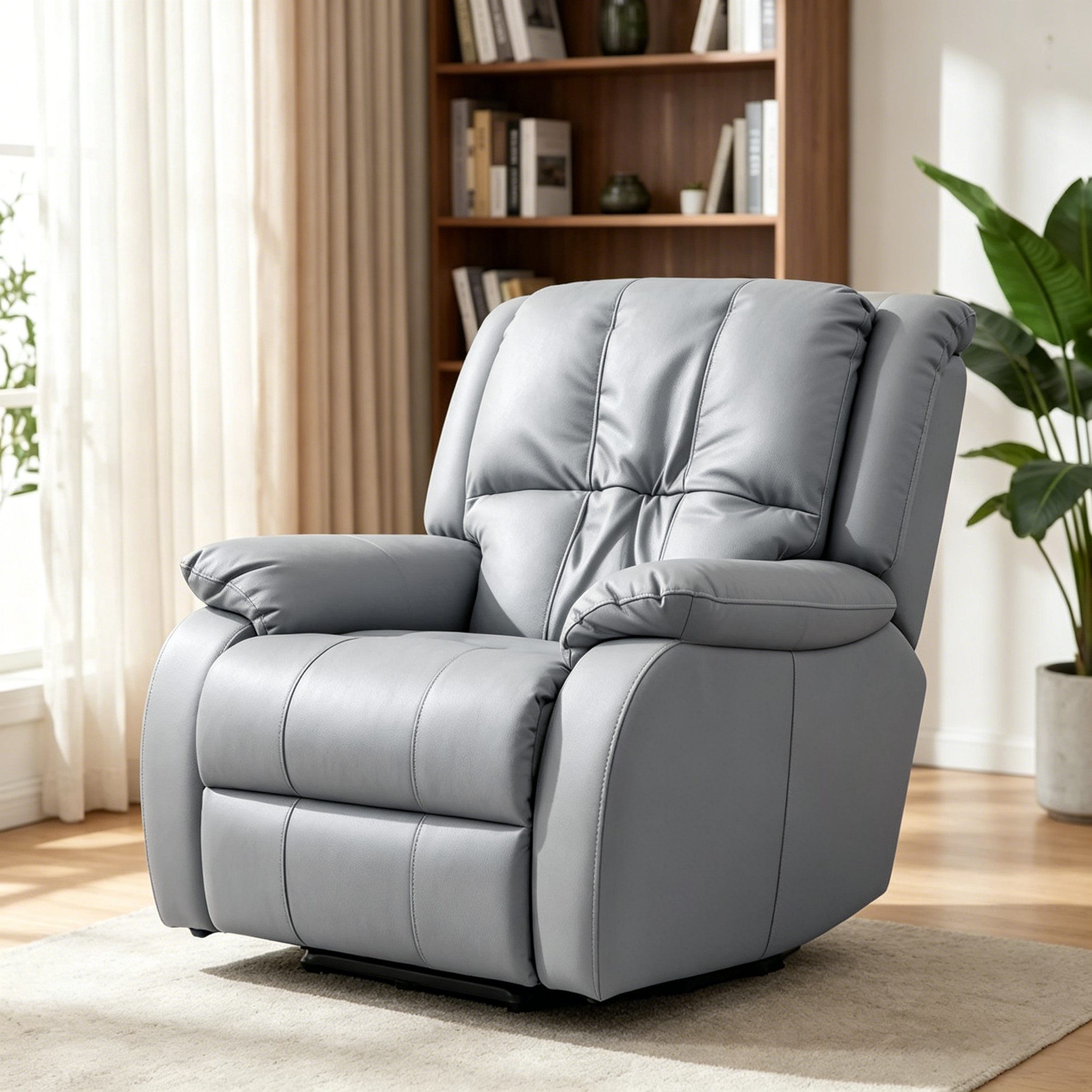 Happy Home Massagesessel Elektrischer Massagesessel mit Rücken- & Beinanhebung, 3D-Mechanismus
