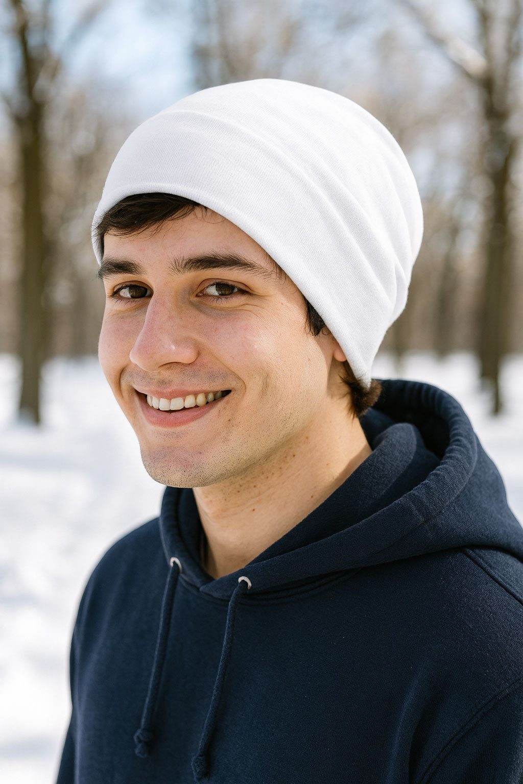 style3 Beanie Warme Herbst Mütze Damen Herren Haube Winter Laufen Sport Rad Chemo