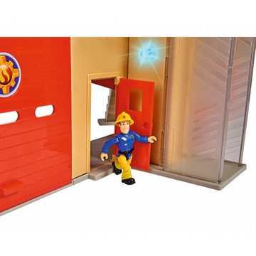 Dickie Toys Spielzeug-Auto Feuerwehrmann Sam Mega-Feuerwehrstation XXL