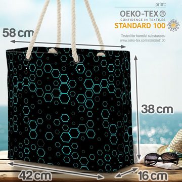 VOID Strandtasche (1-tlg), Cyber Design Beach Bag muster Design chips speicher cyber digital technologie
