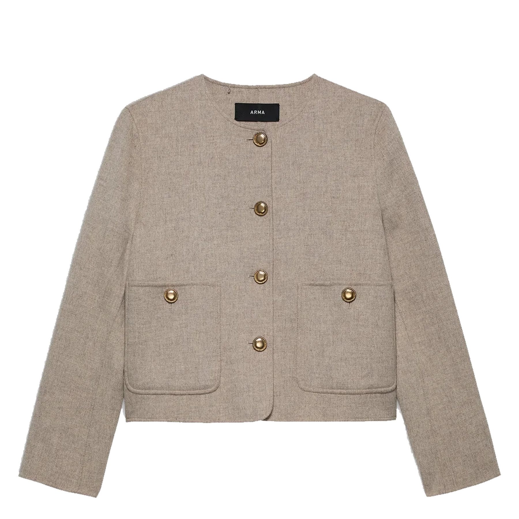 ARMA Blouson ARMA Jacke ALANIS aus Wolle - Braun