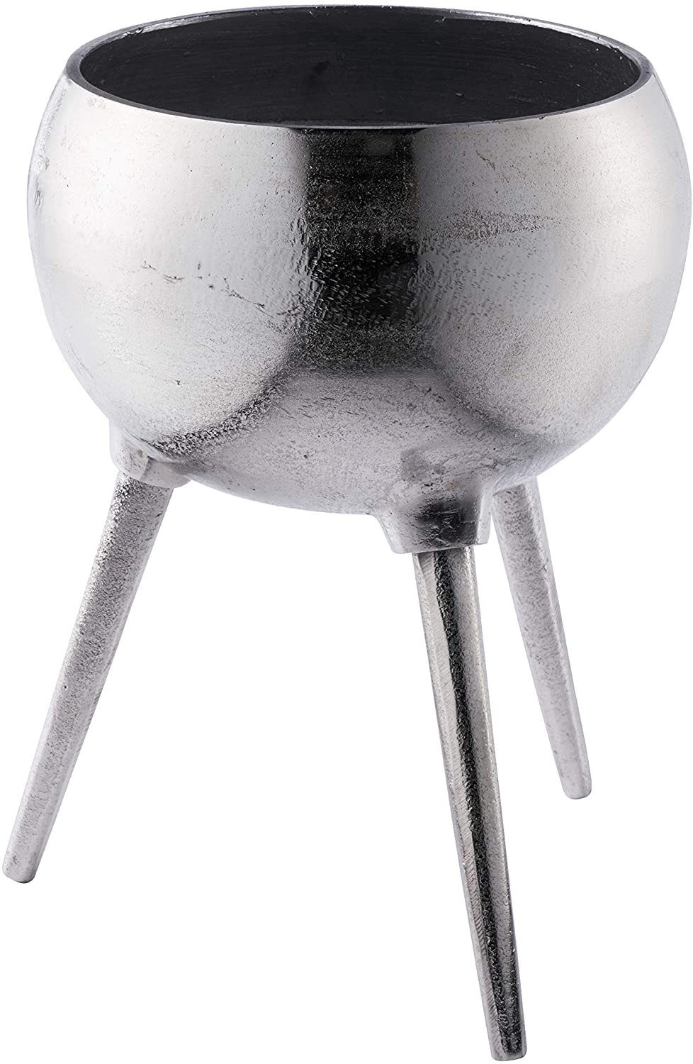 MichaelNoll Dekovase Vase Pokalvase Dekovase Aluminium Deko Metall Dreibein - 32 cm / 38 cm