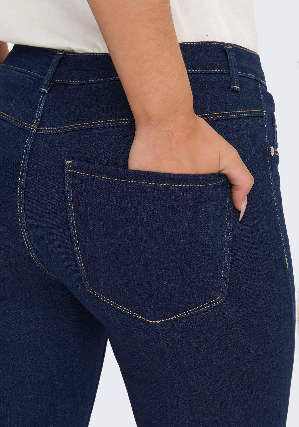 ONLY Skinny-fit-Jeans "ONLRAIN LIFE REG SKINNY DNM", mit Gürtelschlaufen günstig online kaufen