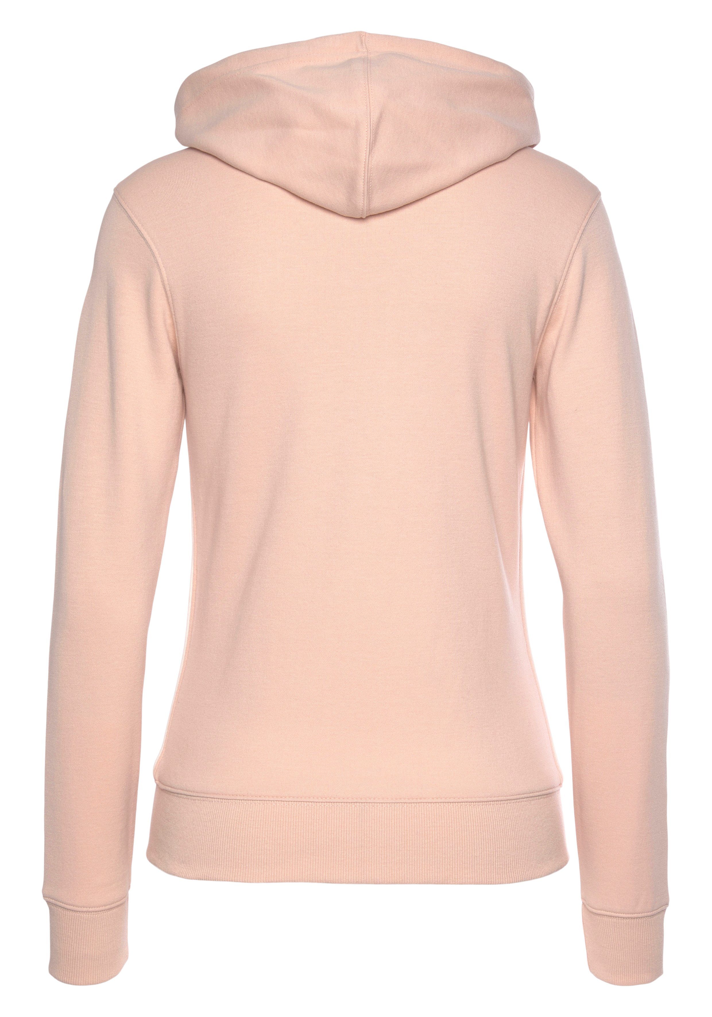 H.I.S Kapuzensweatjacke mit seitlichem Piping und kleiner Markenstickerei, Loungewear