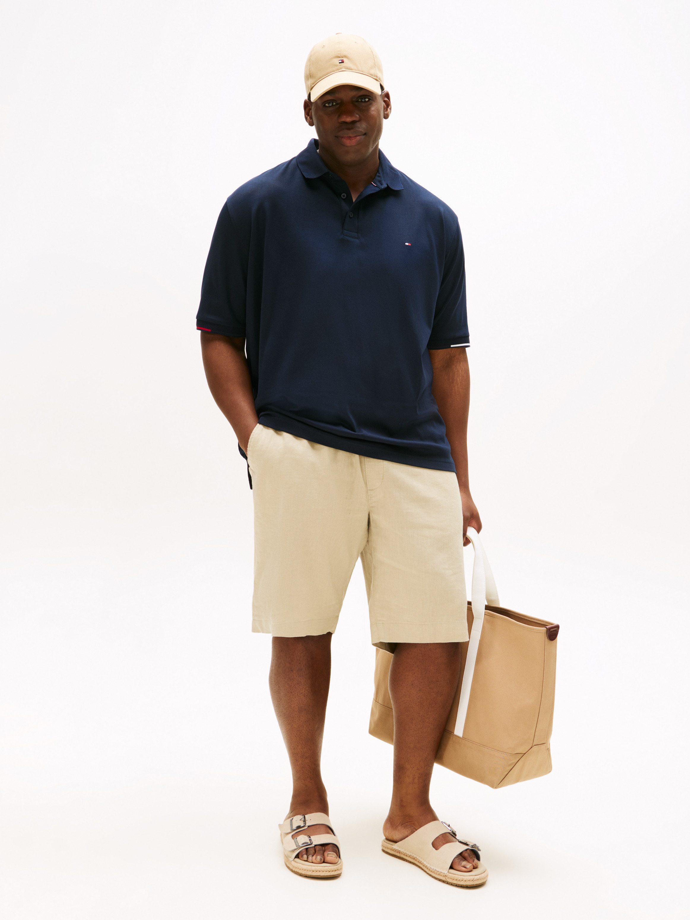 Tommy Hilfiger Big & Tall Poloshirt BT-INTERLOCK FLAGCUFF SLIM FIT-B Große günstig online kaufen