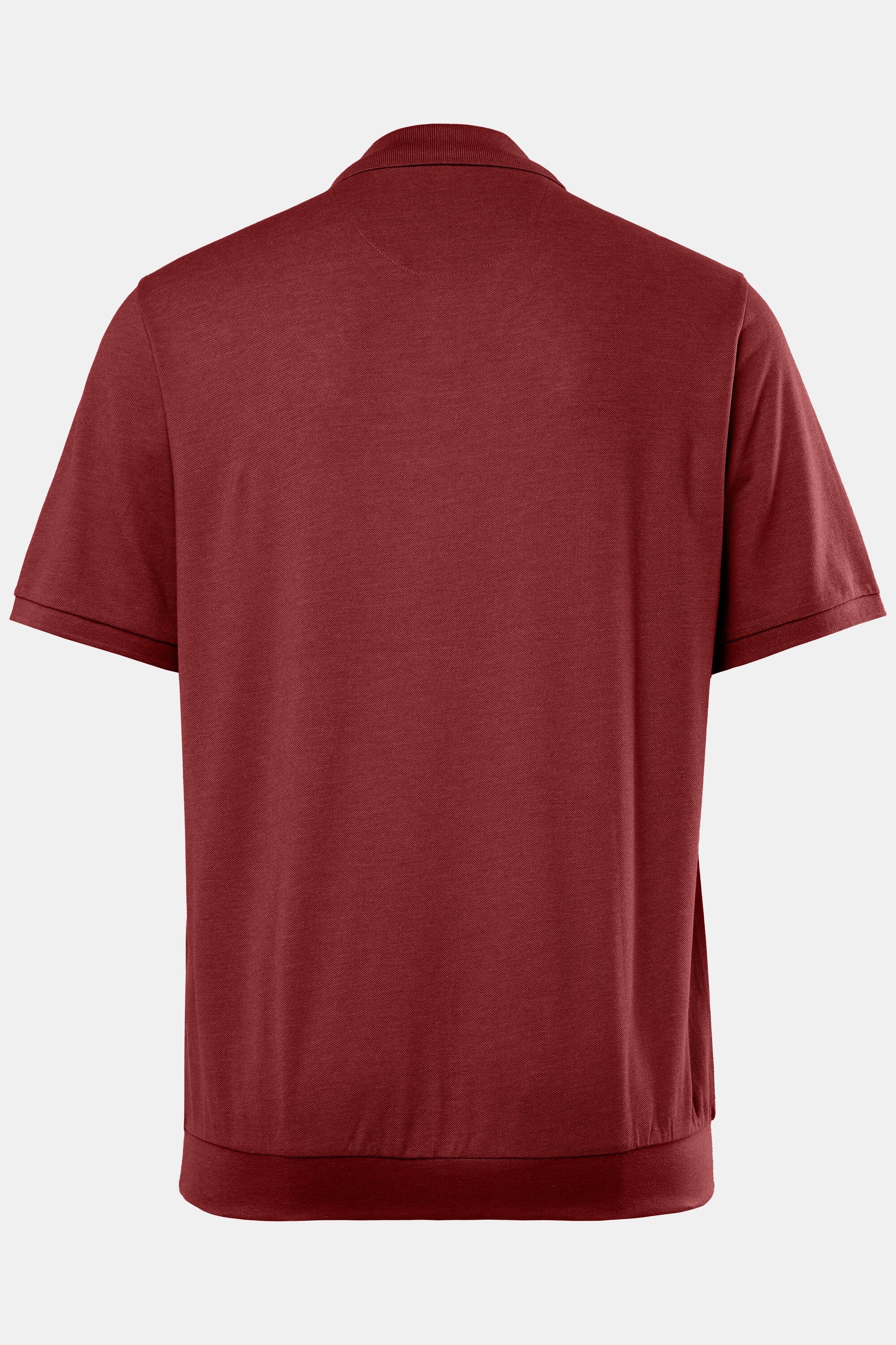 Men Plus Poloshirt Poloshirt Bauchfit Basic Piqué Halbarm