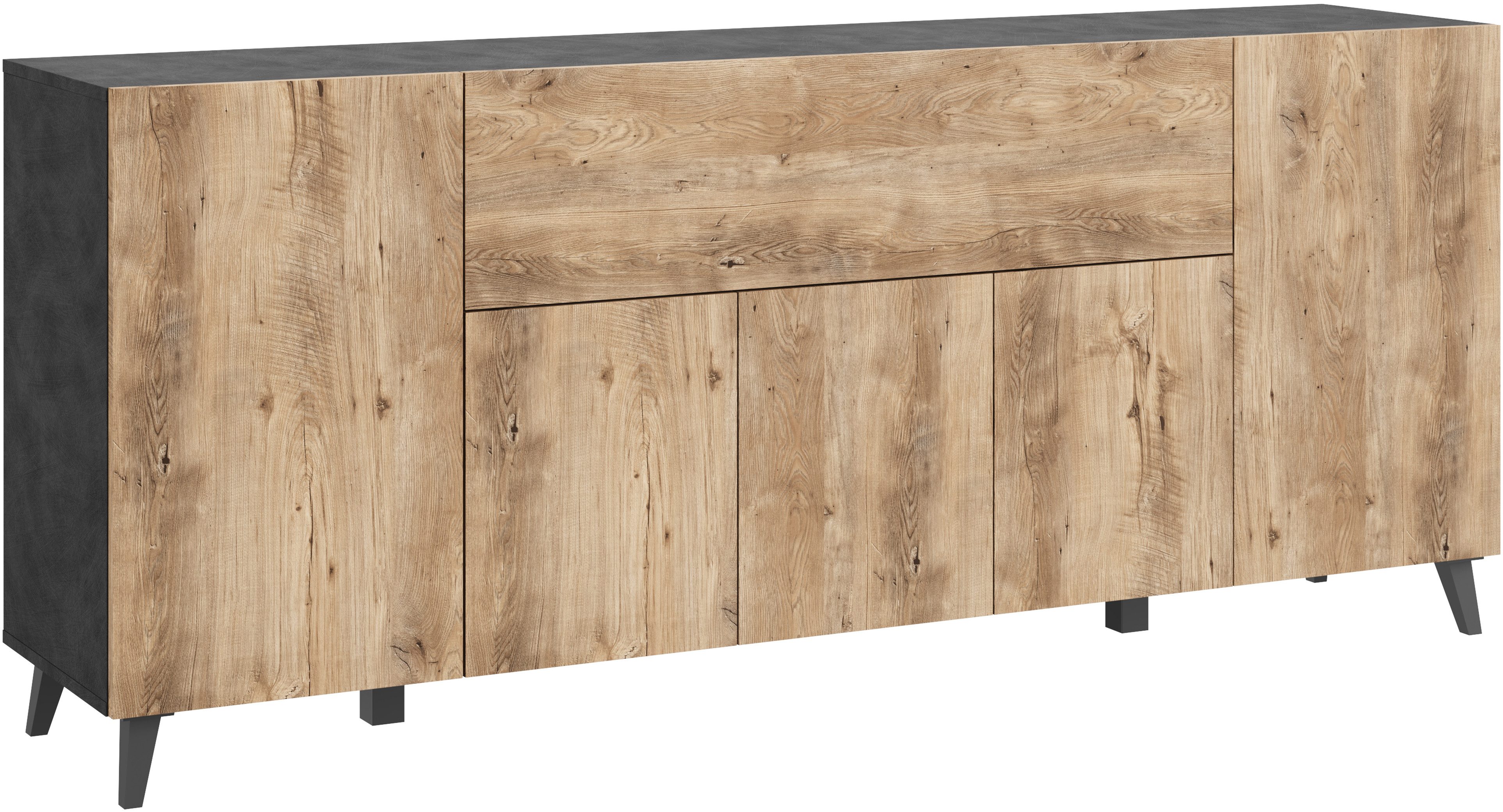 Home affaire Sideboard SIDEBOARD PHUKET II, Stilvolle, grifflose kommode, B günstig online kaufen