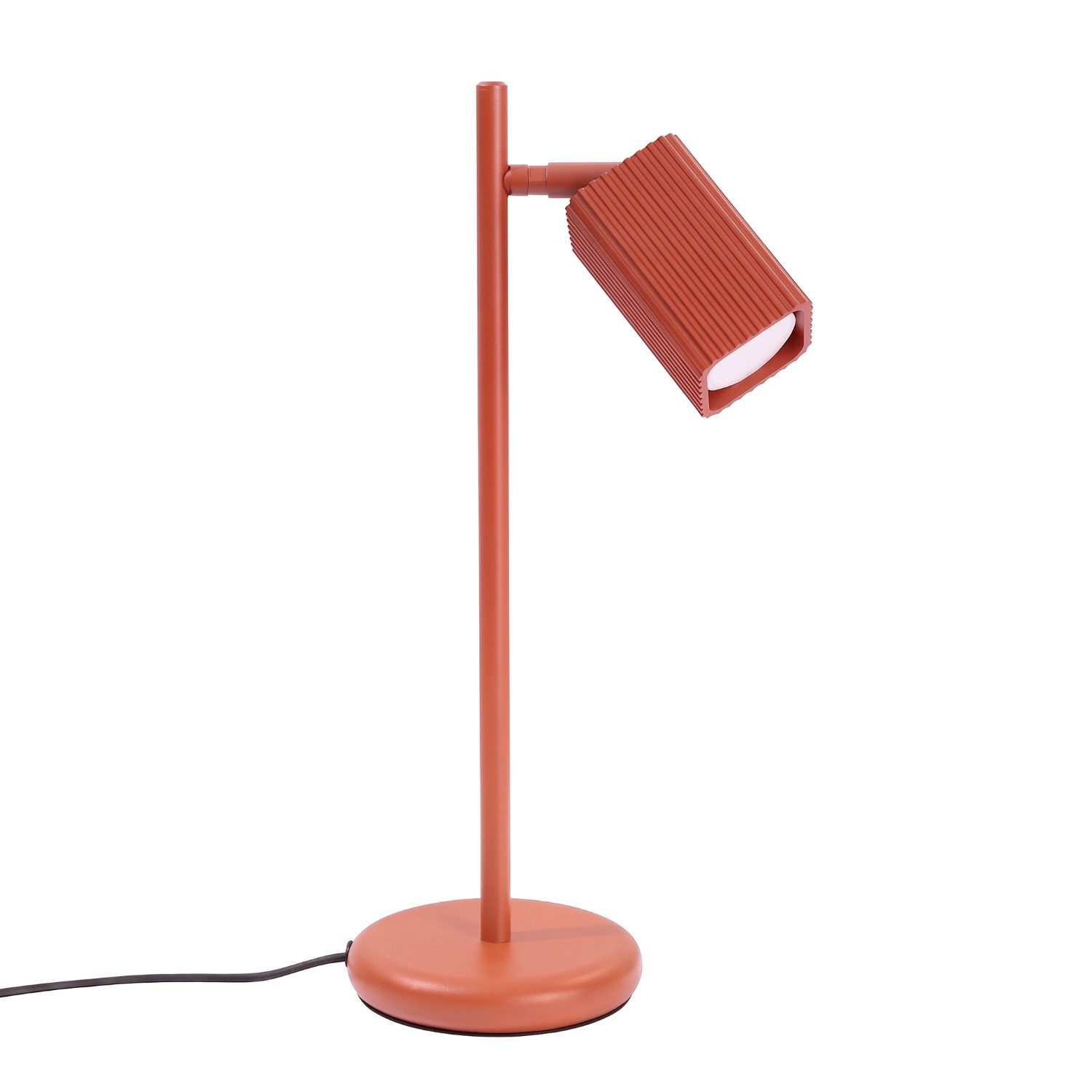 SOLLUX lighting Schreibtischlampe Tischlampe RAYO rote Ocker, Nicht enthalten