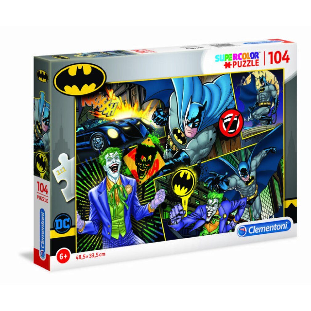 Clementoni® Puzzle DC Comics Batman Puzzle 104Stück, Puzzleteile