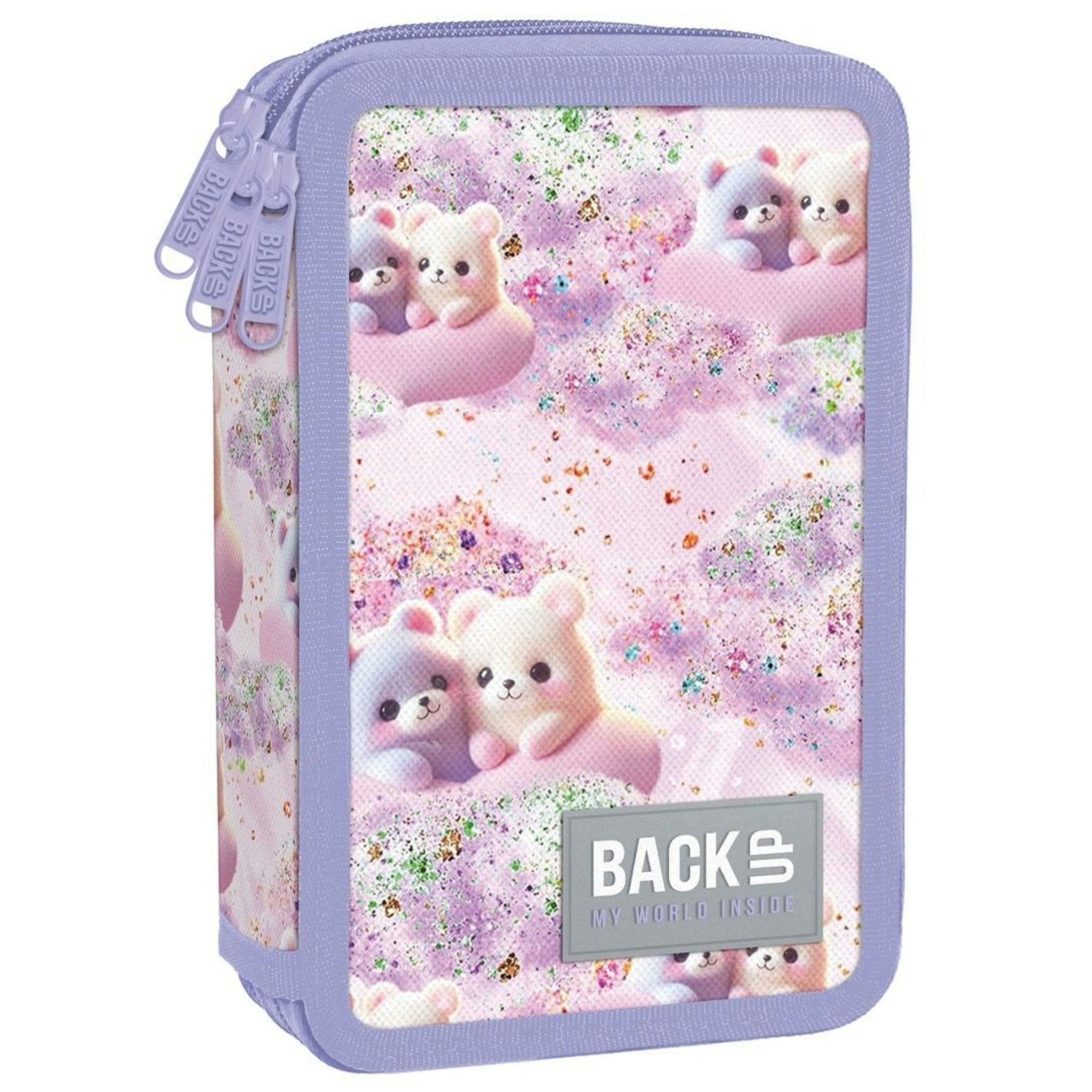 GOLDKIDS Federmäppchen 3 Fächer - Mäppchen für Mädchen und Jungen -, (Federmappe 3-Fach, Federtasche Gefüllte), Schüleretui Schulmäppchen