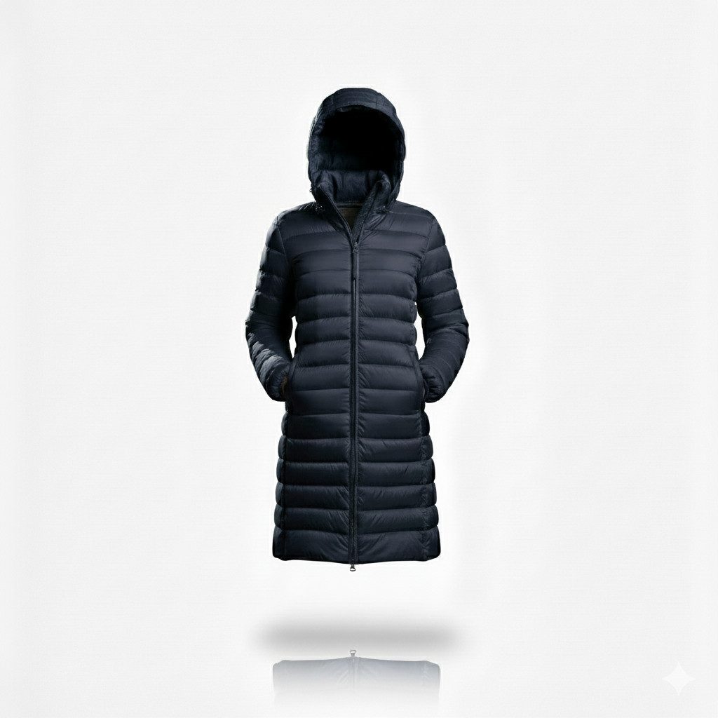 Geographical Norway Steppmantel Damen Outdoorjacke Regenjacke Frühling Leicht Lange – Bild 2 von 4