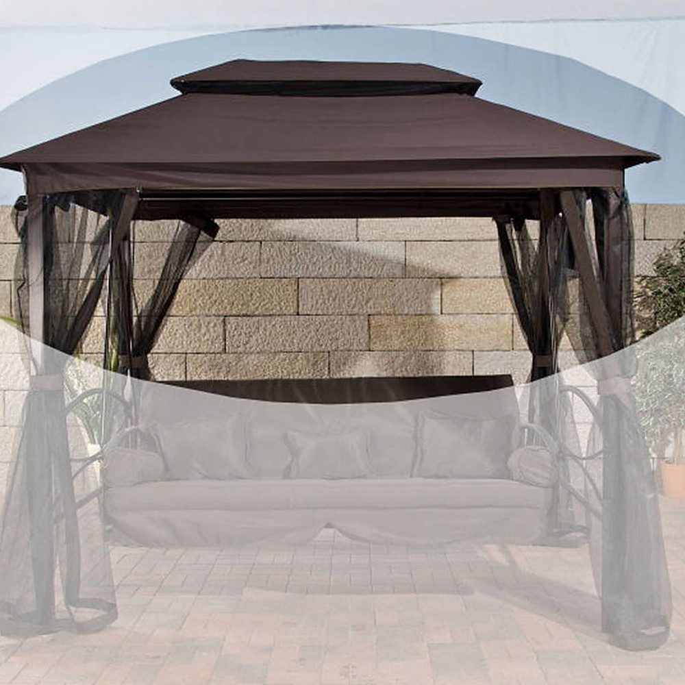 CLP Schutzdach Ersatzdach Sonnenschutz Wetterschutz, für Hollywoodschaukel Kenia, (Spar-Set, 1-St., 258 x 172 cm passgenau), wasser- und schmutzabweisend, passgenau, 100% Polyester