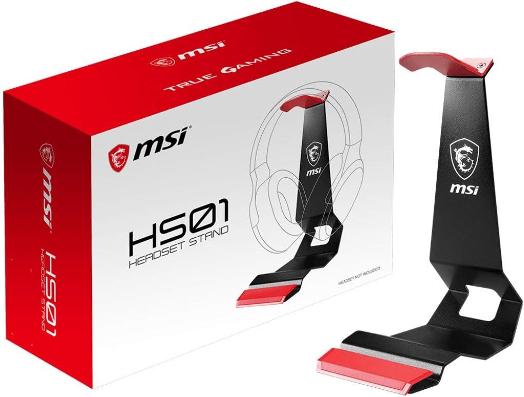 MSI Kopfhörerständer MSI Immerse HS01 Gaming Headset Ständer (Metall, 175 x 103 x 245 mm)