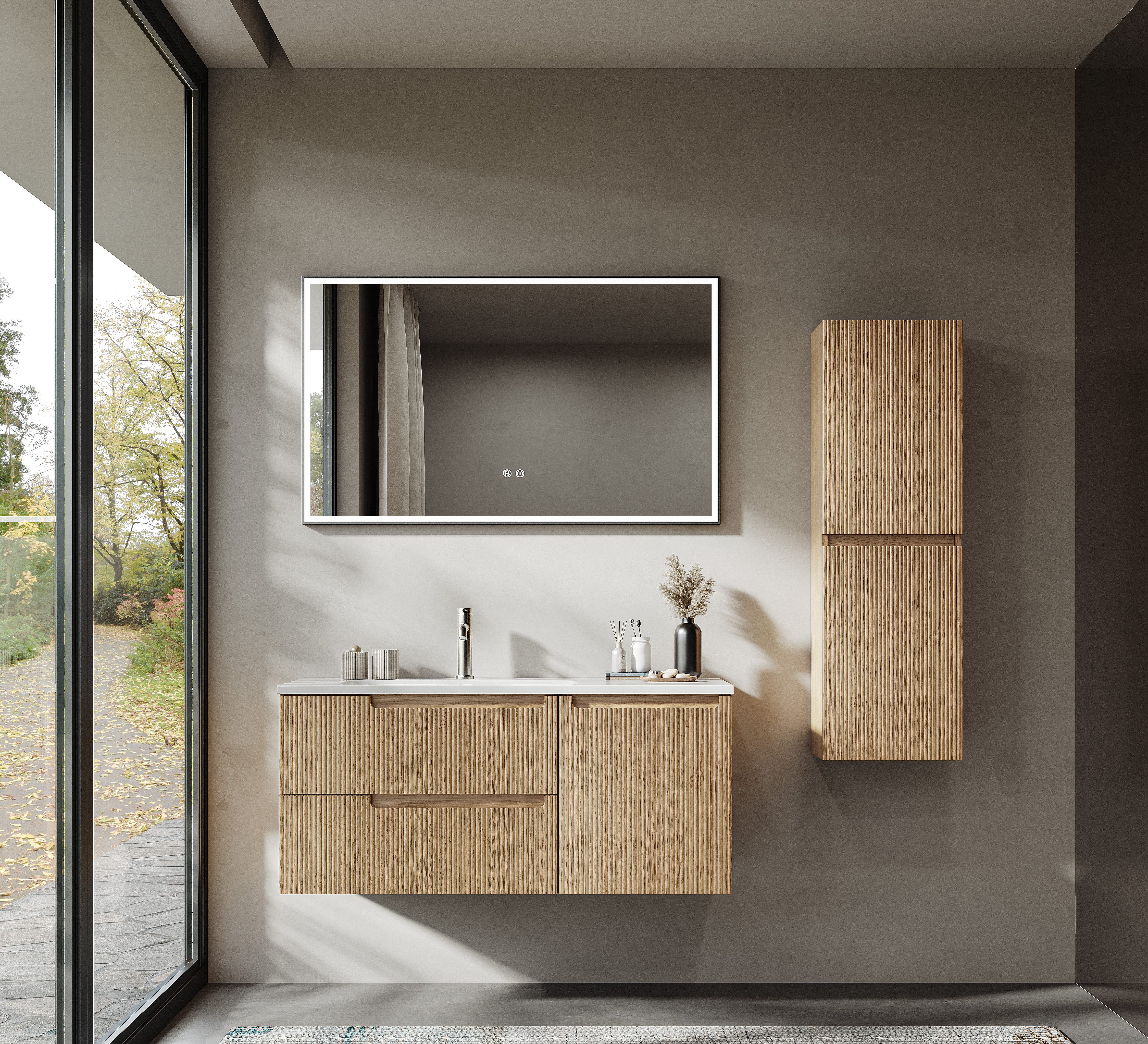 BRIDGE BENO Badmöbel-Set 100 cm Hängeschrank günstig online kaufen