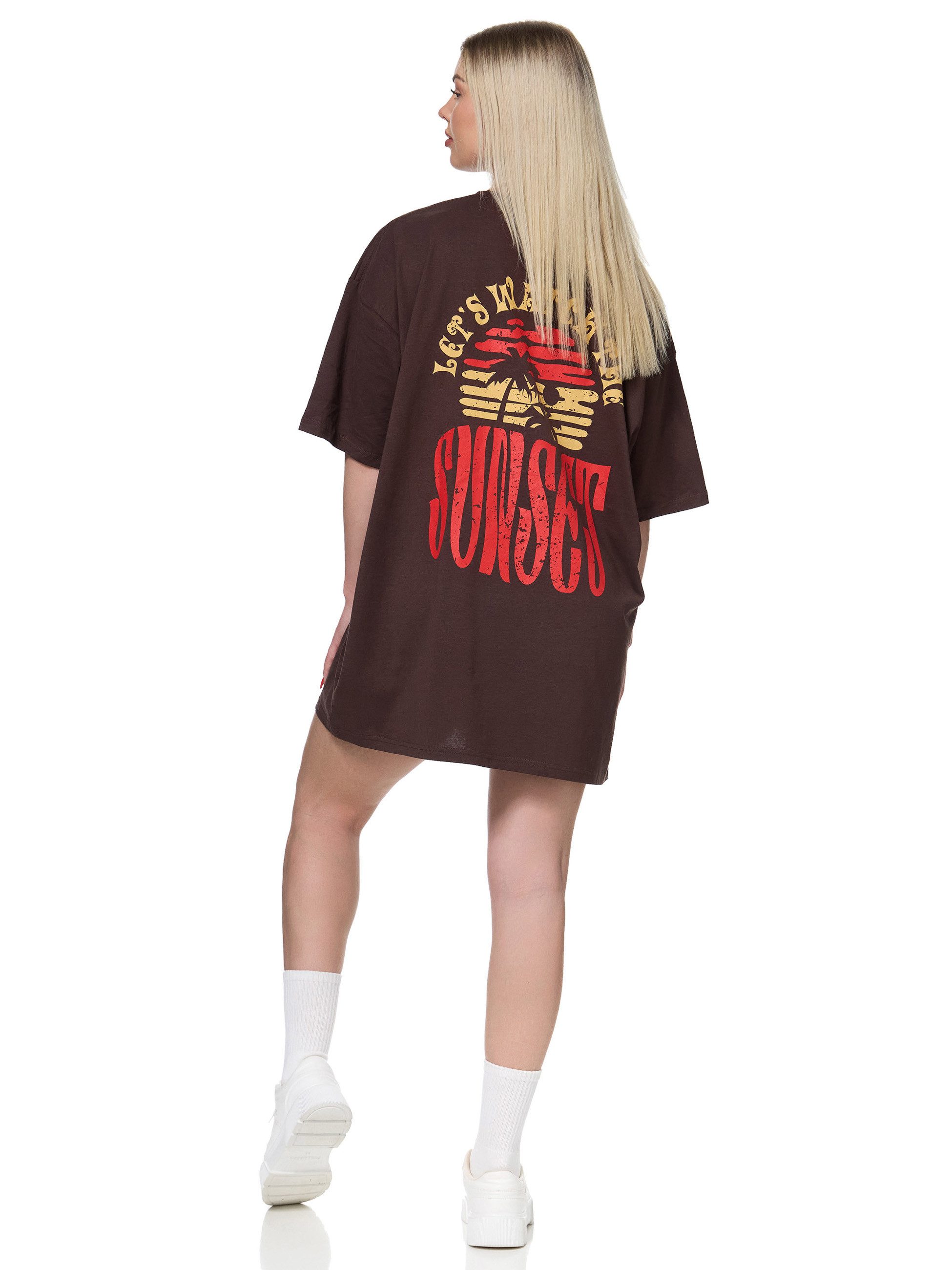 Worldclassca T-Shirt Worldclassca Oversized Print SUNSET günstig online kaufen
