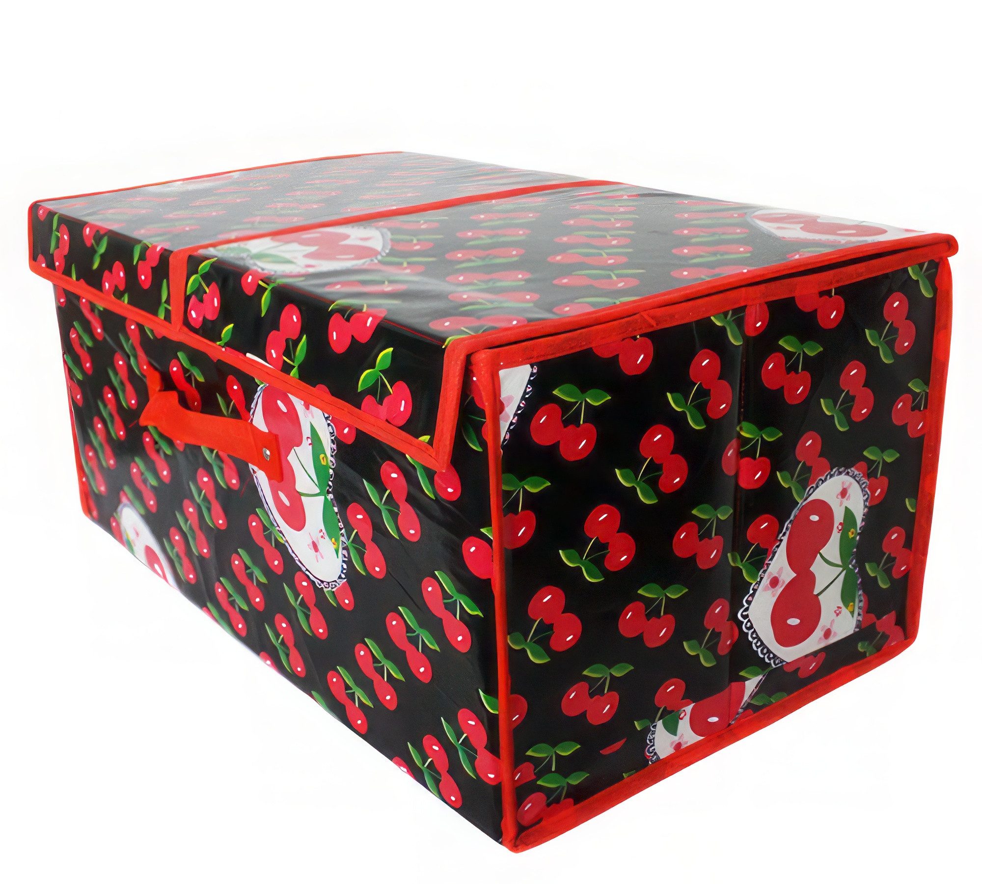 Yudu Aufbewahrungsbox Textil Organizer Aufbewahrungsbox mit 2 Klappdeckeln